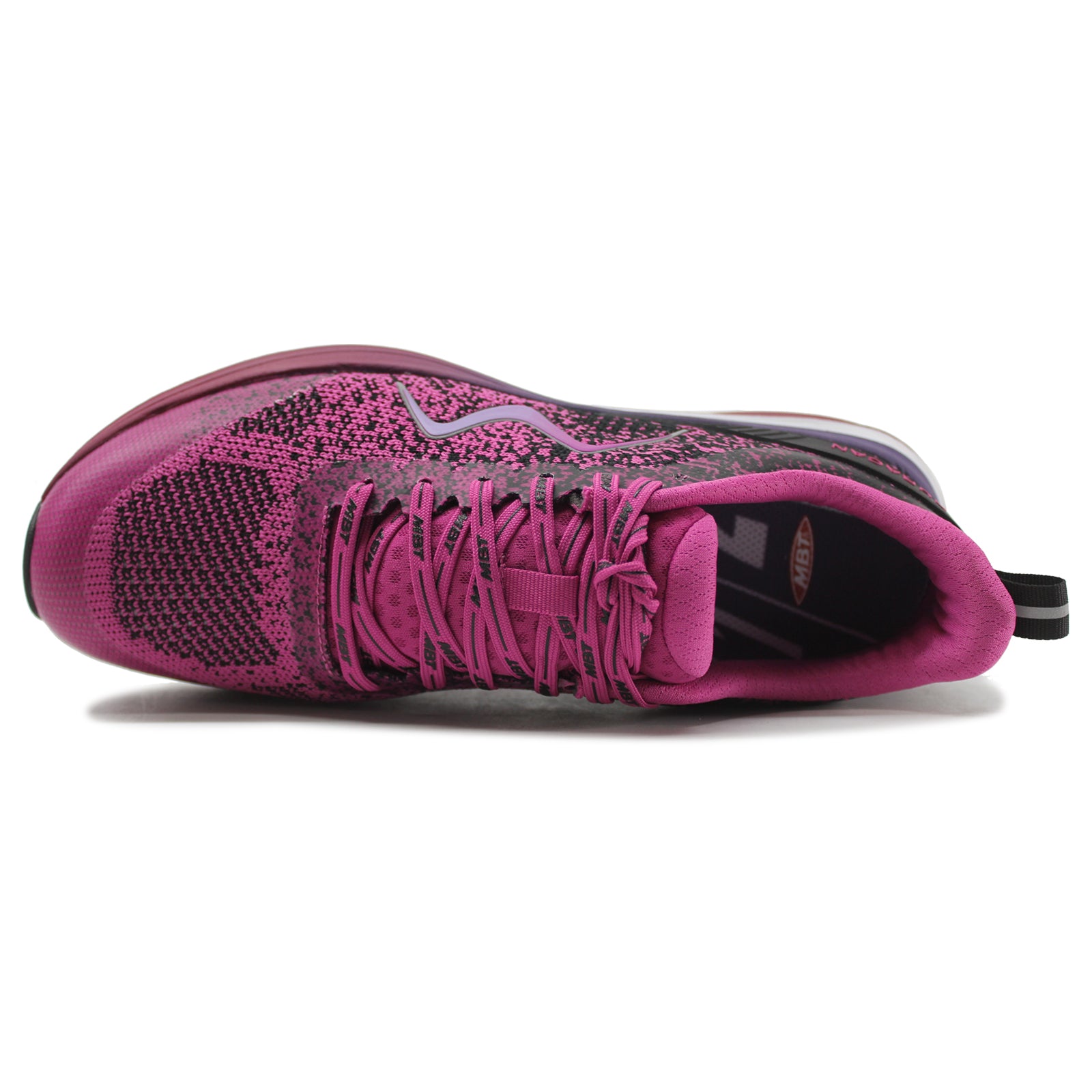 MBT Huracan 3000 Textile Synthetic Womens Trainers#color_black orchid flower