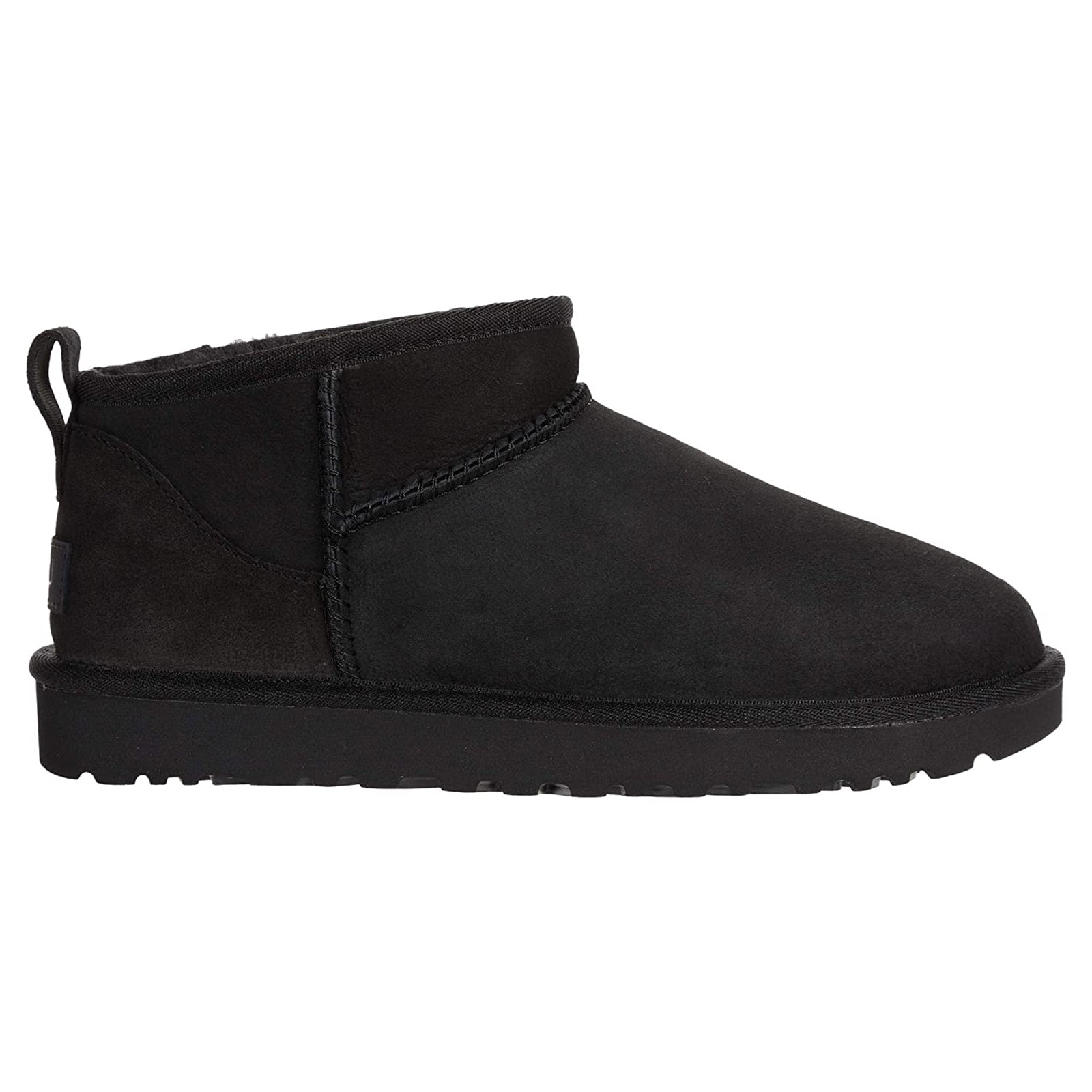 Ugg Classic Ultra Mini Suede Womens Boots#color_black