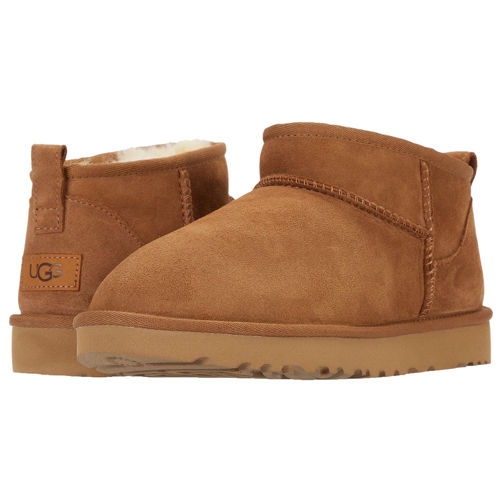Ugg Classic Ultra Mini 1116109-CHE Suede Womens Boots - Chestnut - 38#color_chestnut