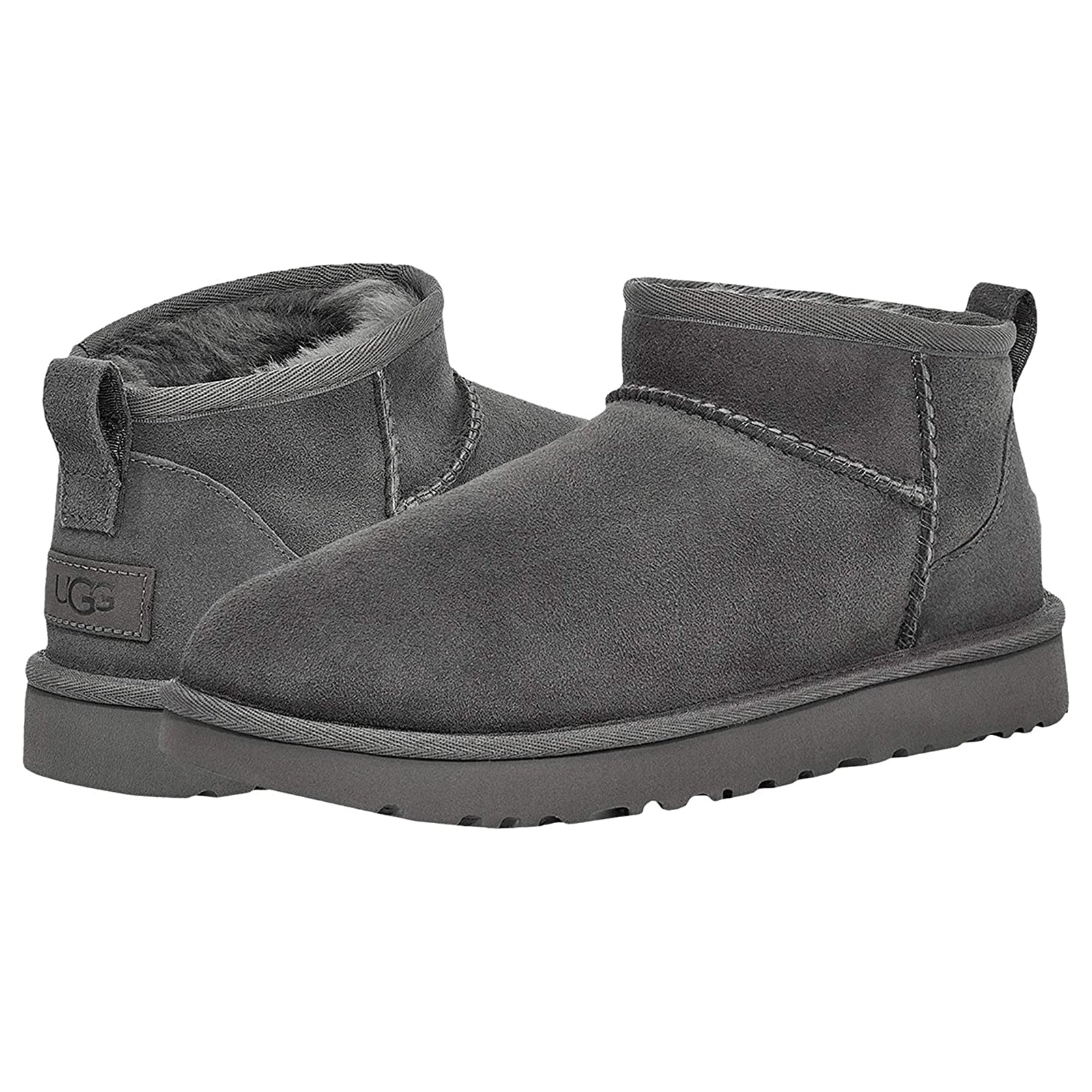 Ugg Classic Ultra Mini Suede Womens Boots#color_grey