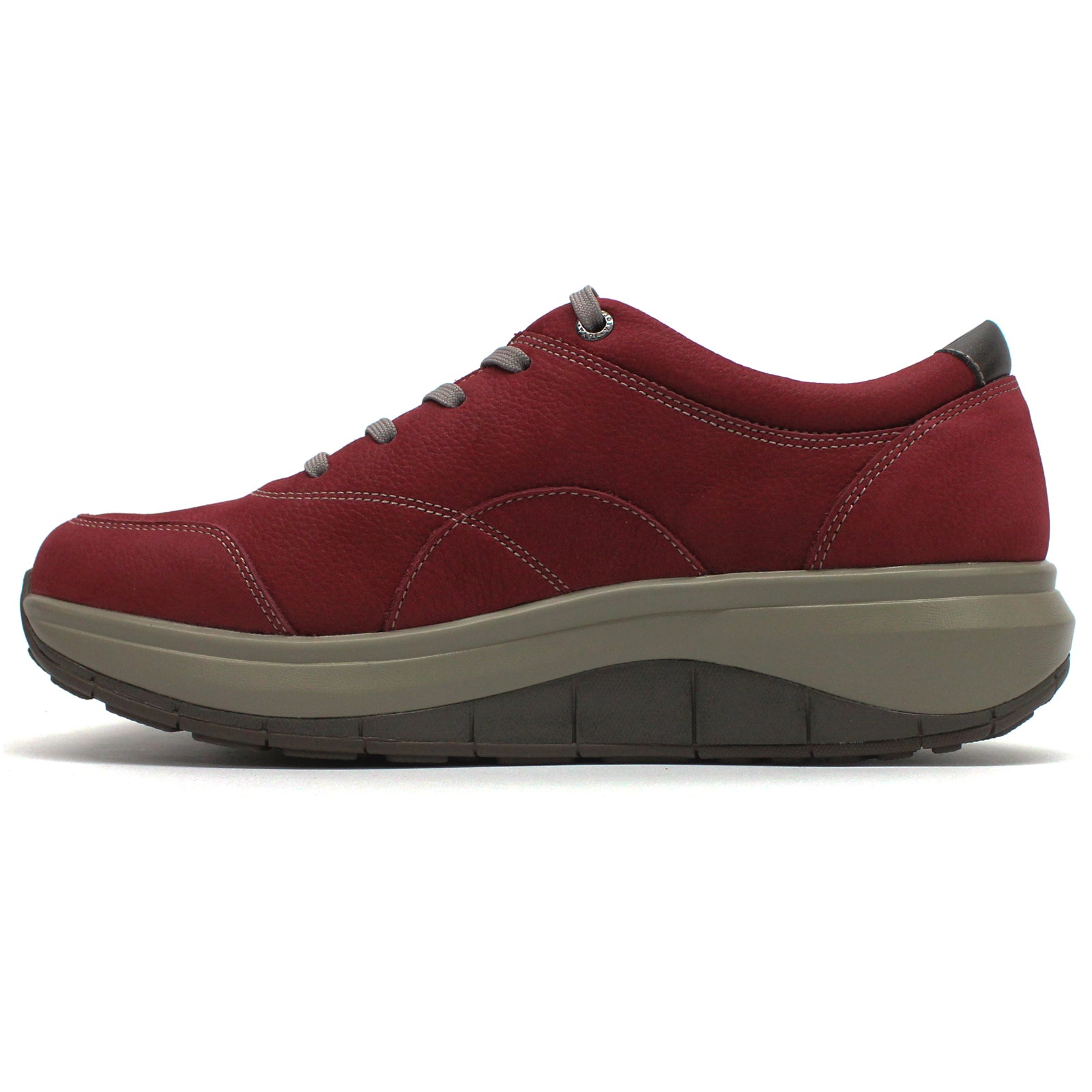 Joya  Venice Leather Textile Womens Shoes#color_red
