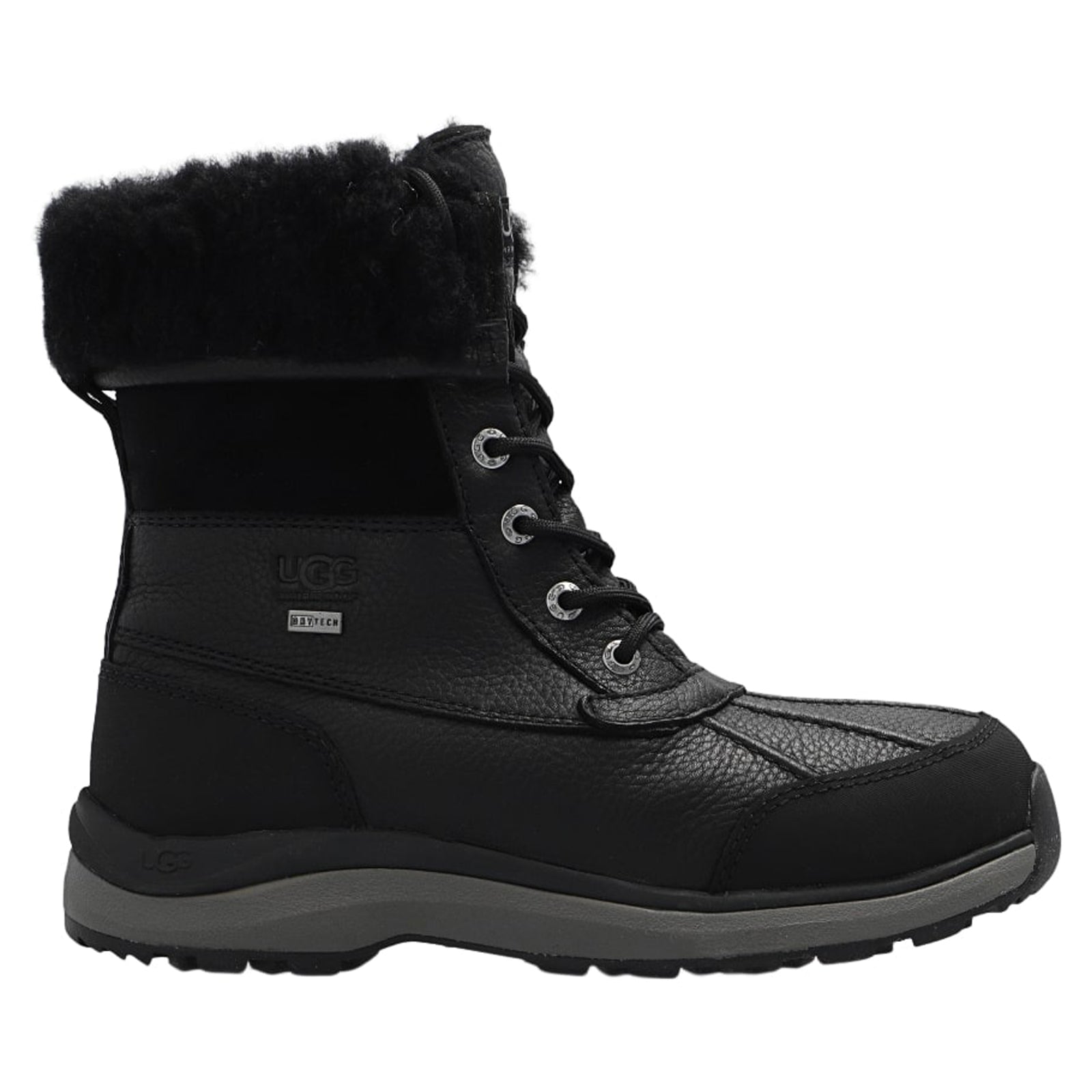 Ugg Adirondack III Leather Womens Boots#color_black black