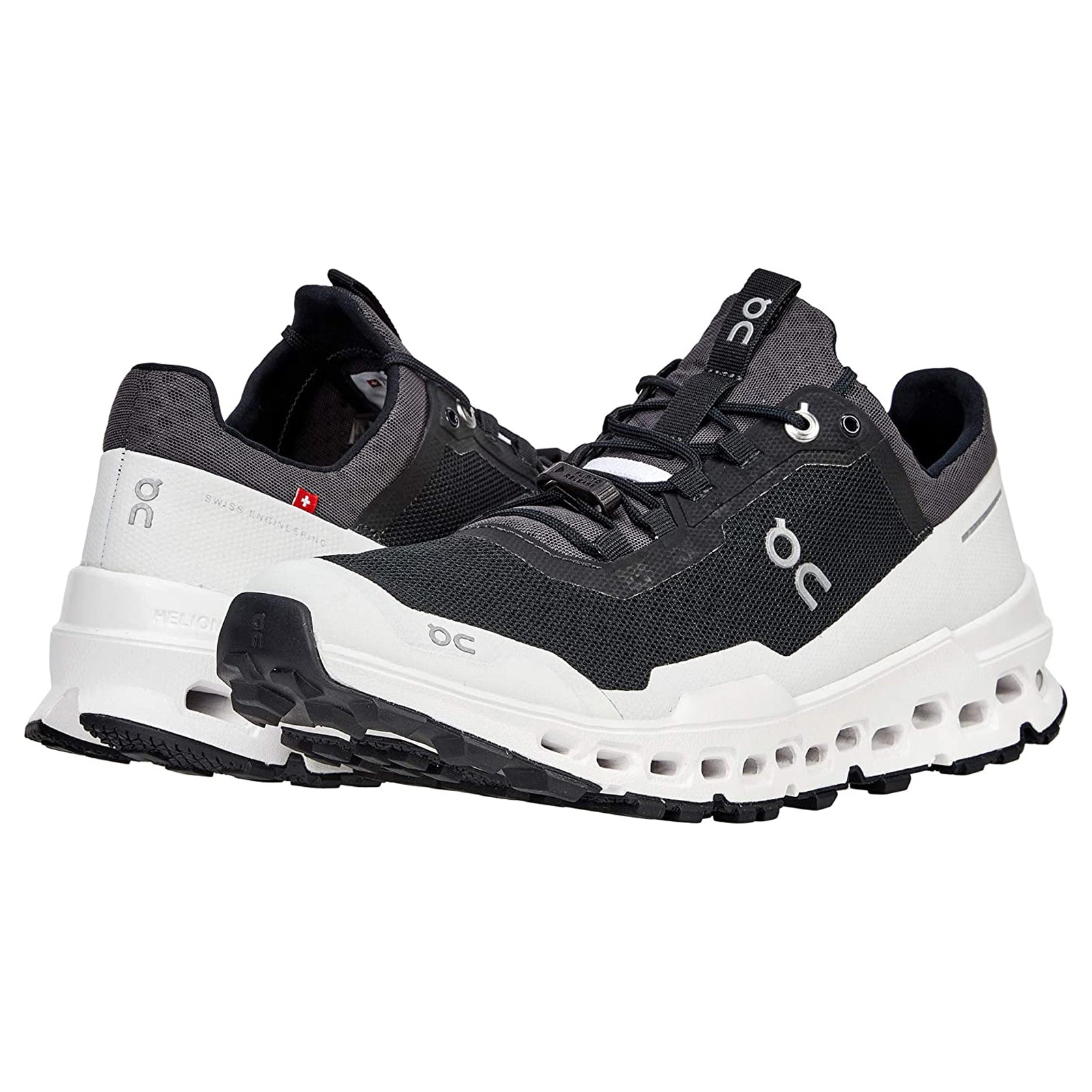 On Cloudultra Textile Synthetic Womens Trainers#color_black white