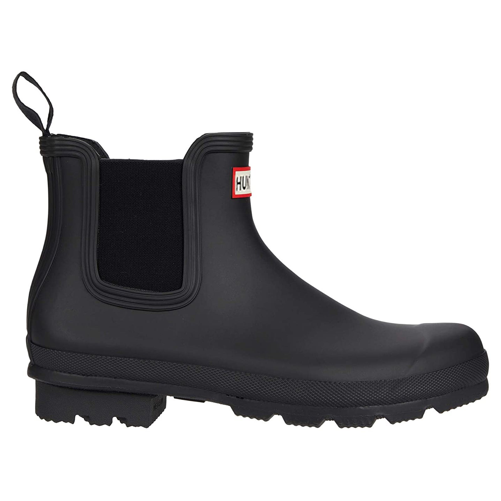 Hunter Original Insulated Chelsea  Rubber Mens Boots#color_black