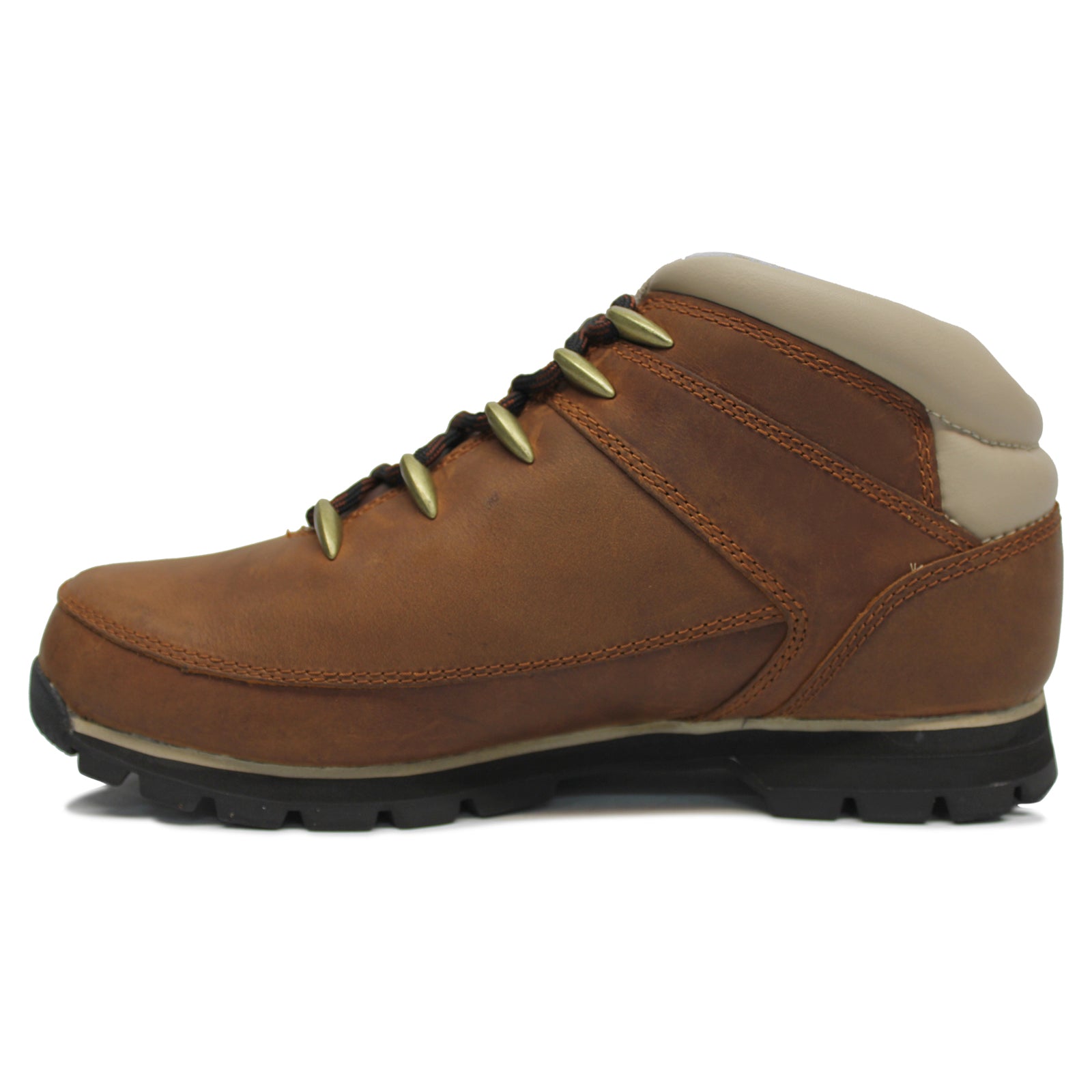 Timberland Euro Sprint Mid Hiker Leather Textile Mens Boots#color_medium brown