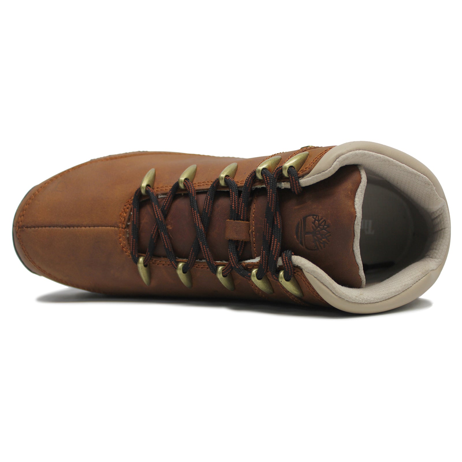 Timberland Euro Sprint Mid Hiker Leather Textile Mens Boots#color_medium brown