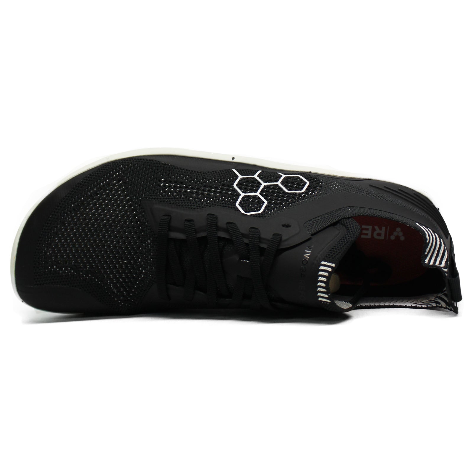 Vivobarefoot Geo Racer Knit Textile Womens Trainers#color_obsidian