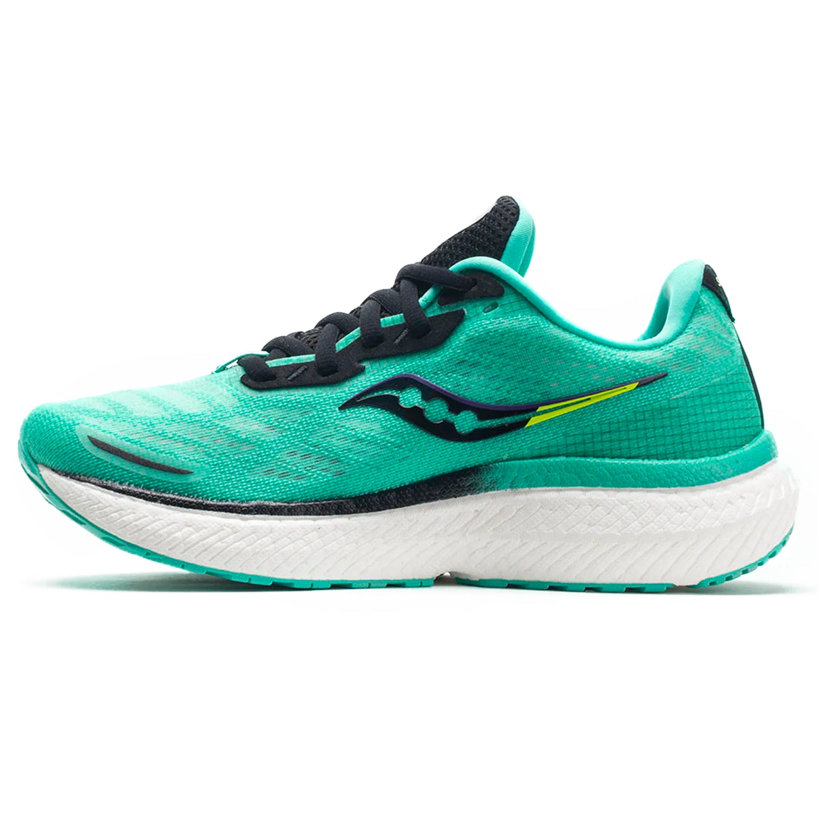 Saucony Triumph 19 Textile Synthetic Womens Trainers#color_cool mint acid