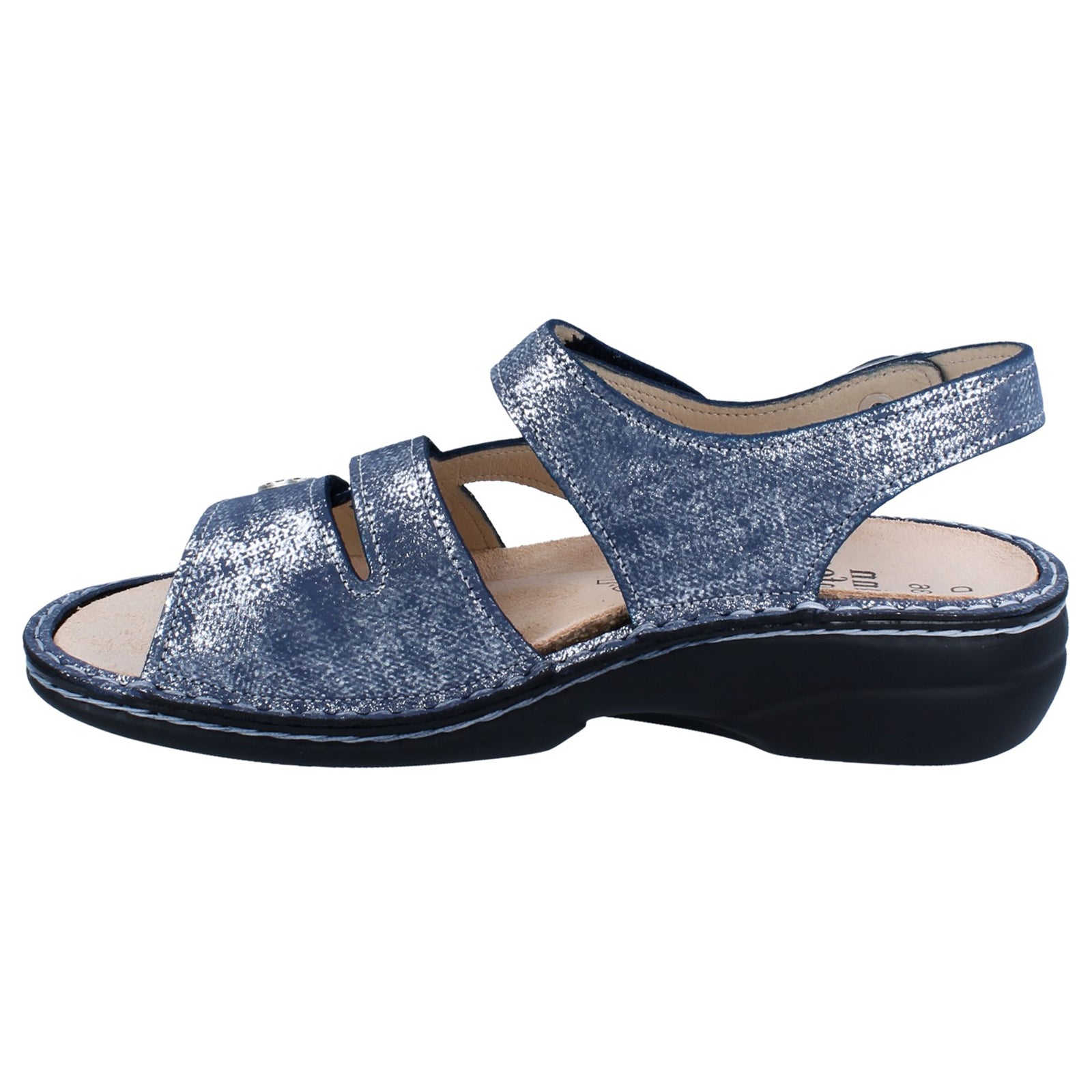 Finn Comfort Gomera Leather Synthetic Womens Sandals#color_atoll