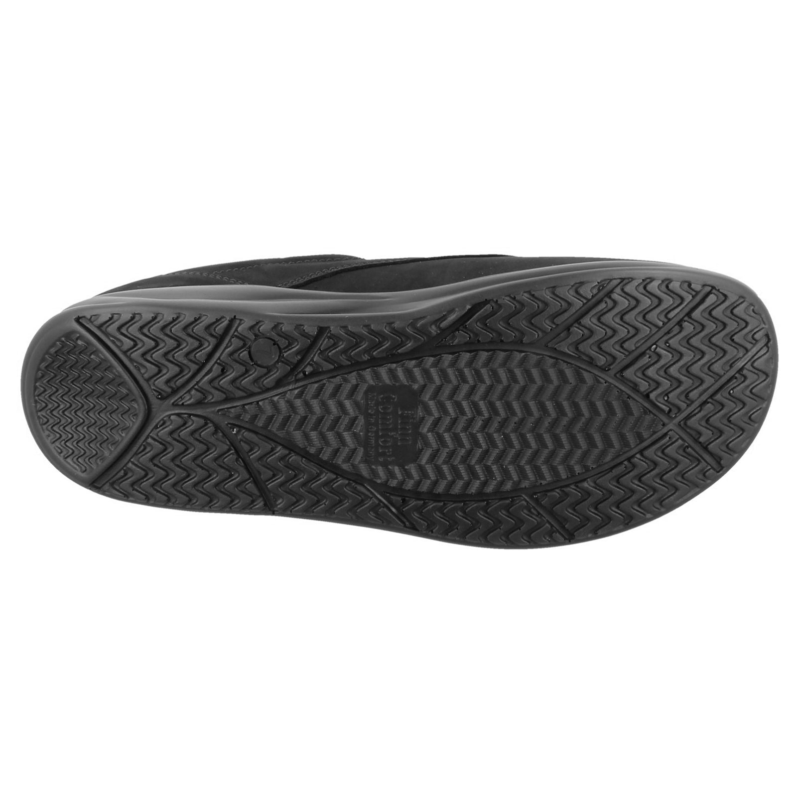 Finn Comfort Pretoria Leather Synthetic Mens Shoes#color_black