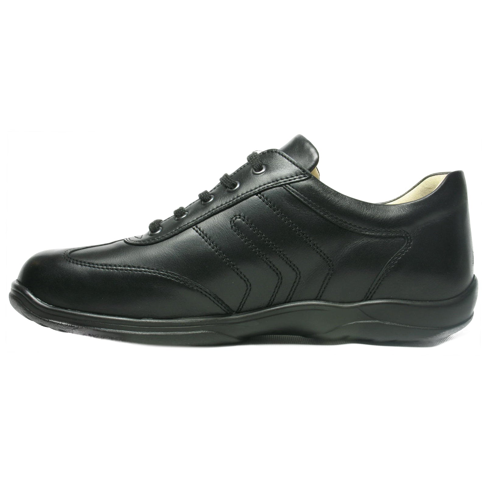 Finn Comfort Syracuse Leather Mens Shoes#color_black