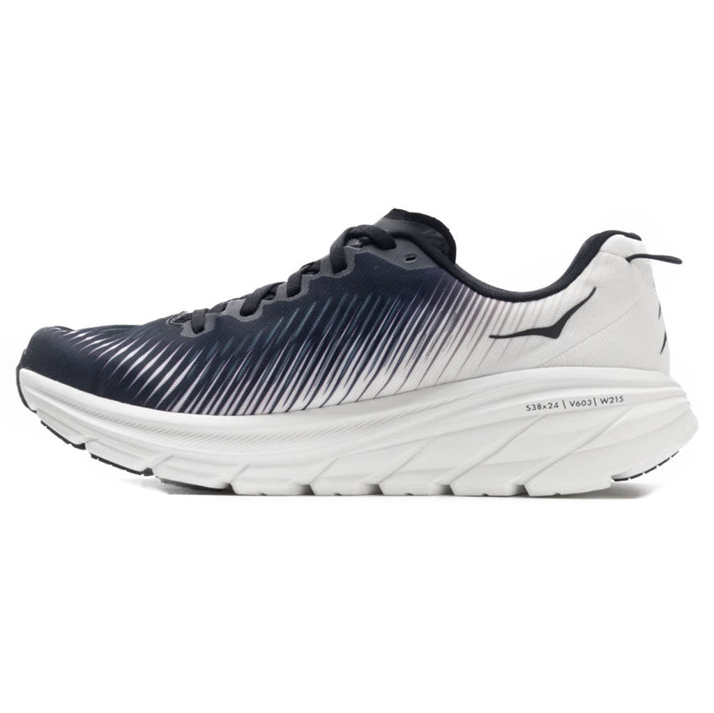 Hoka One One Rincon 3 Synthetic Textile Womens Trainers#color_black white