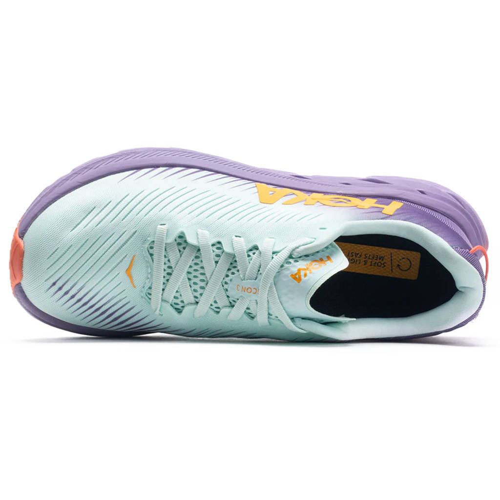 Hoka One One Rincon 3 Synthetic Textile Womens Trainers#color_blue glass chalk violet