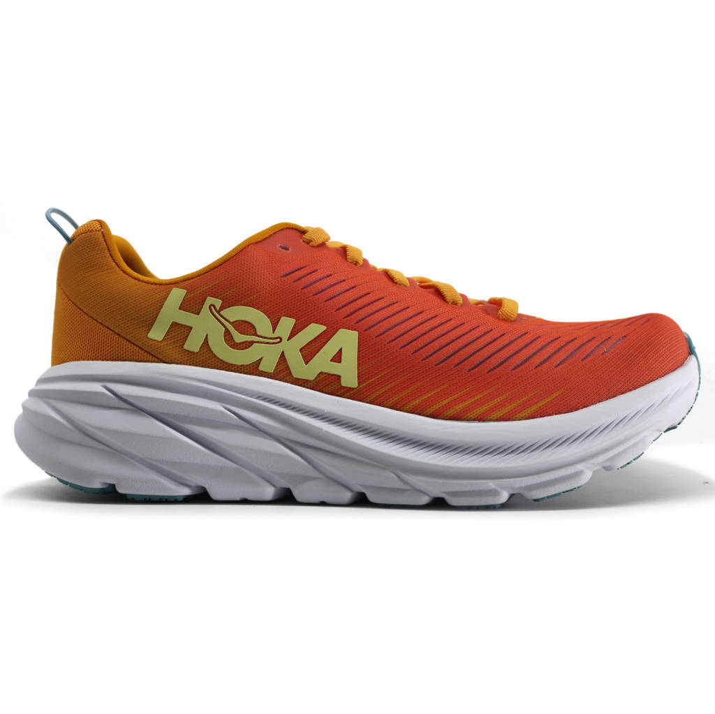 Hoka One One Rincon 3 Synthetic Textile Womens Trainers#color_camellia radiant yellow