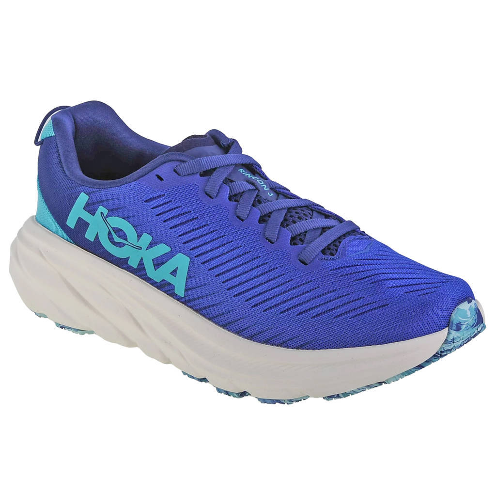 Hoka One One Rincon 3 Synthetic Textile Womens Trainers#color_evening sky ocean mist