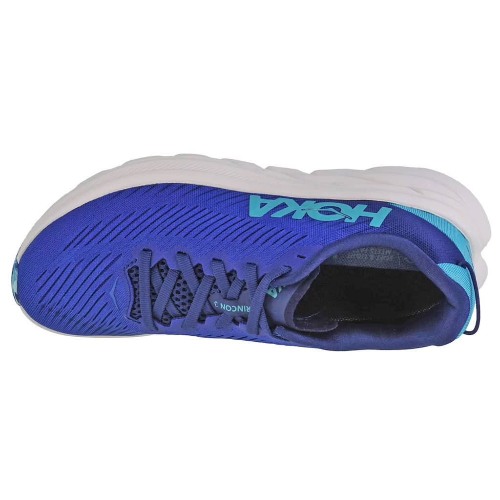 Hoka One One Rincon 3 Synthetic Textile Womens Trainers#color_evening sky ocean mist