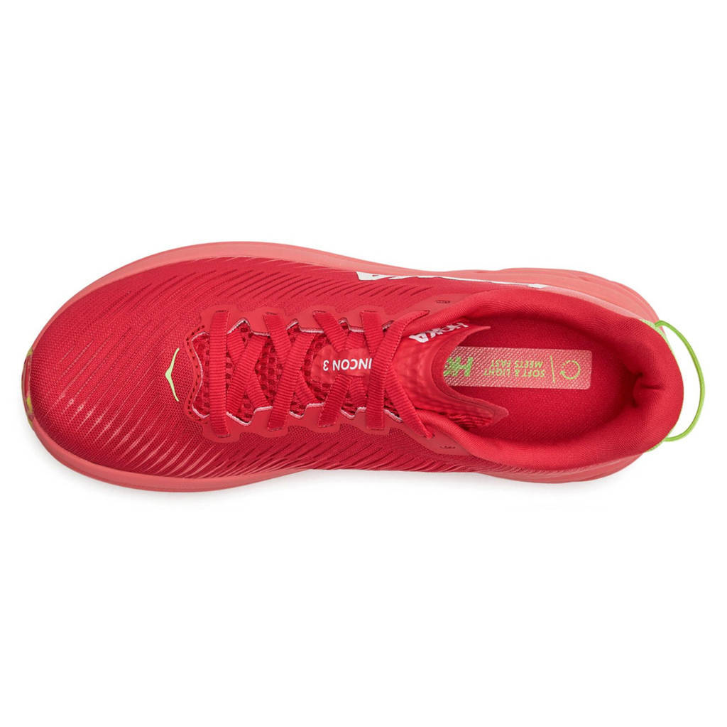 Hoka One One Rincon 3 Synthetic Textile Womens Trainers#color_cerise coral