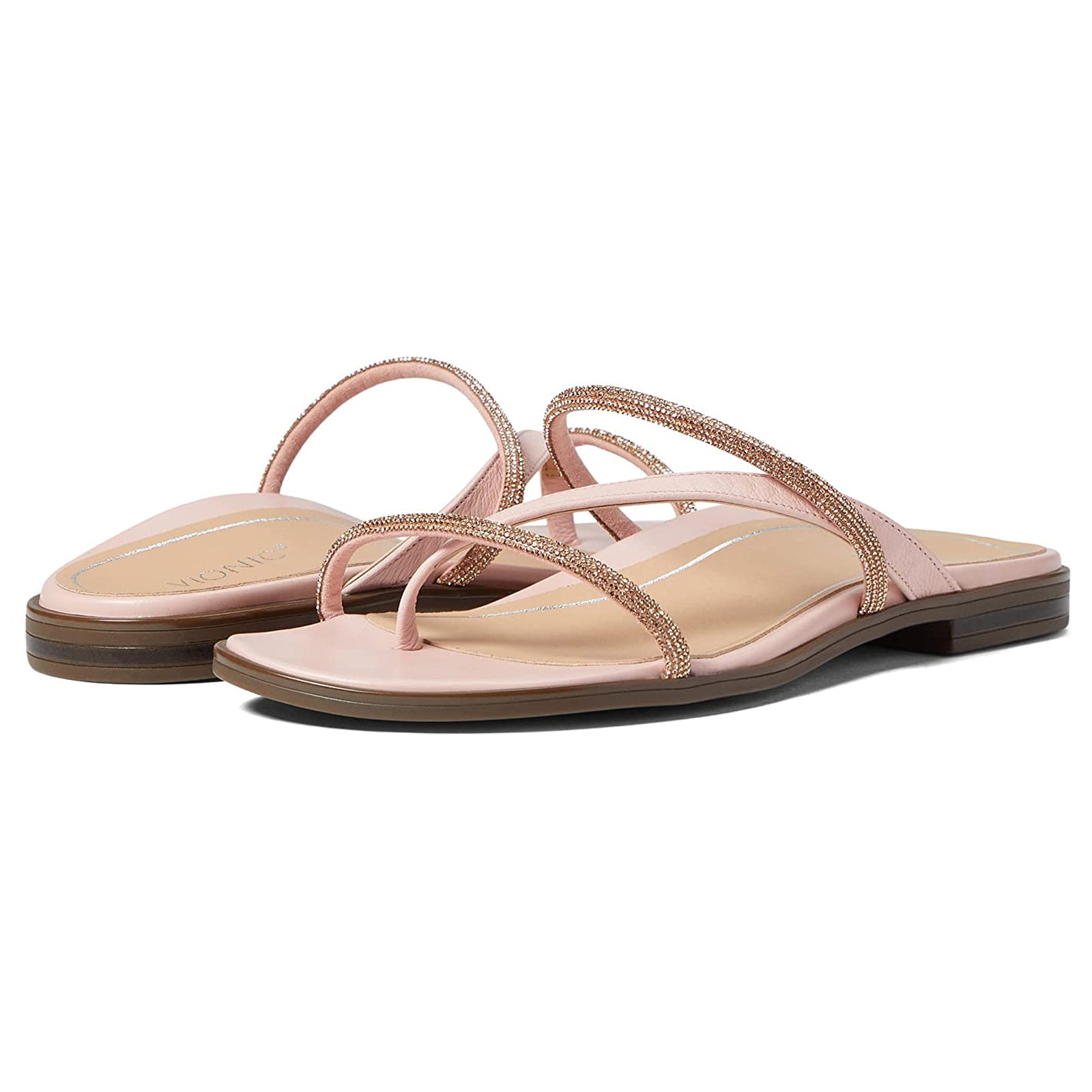 Vionic Citrine Prism Leather Womens Sandals#color_peach
