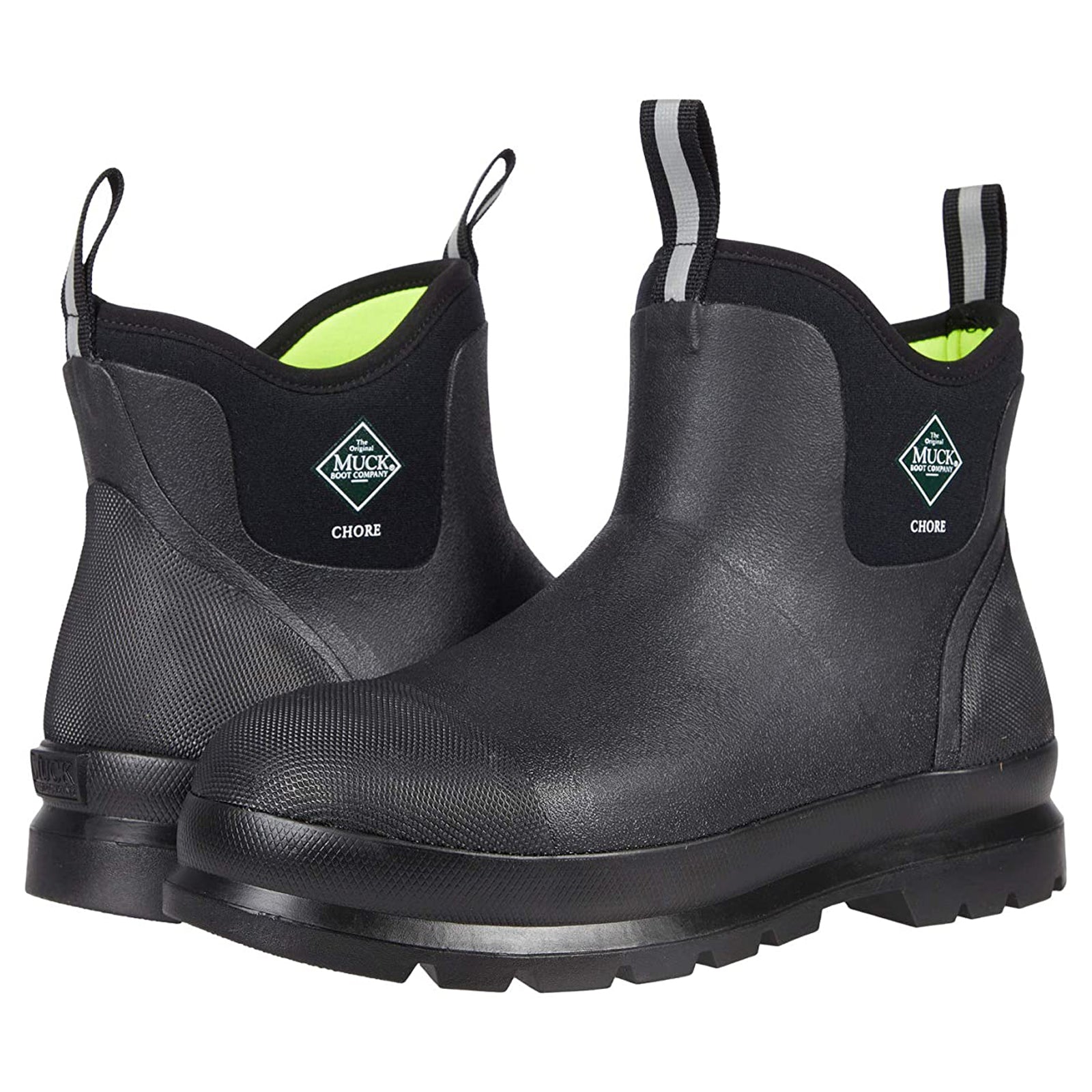 Muck Boot Chore Classic Synthetic Textile Mens Boots#color_black