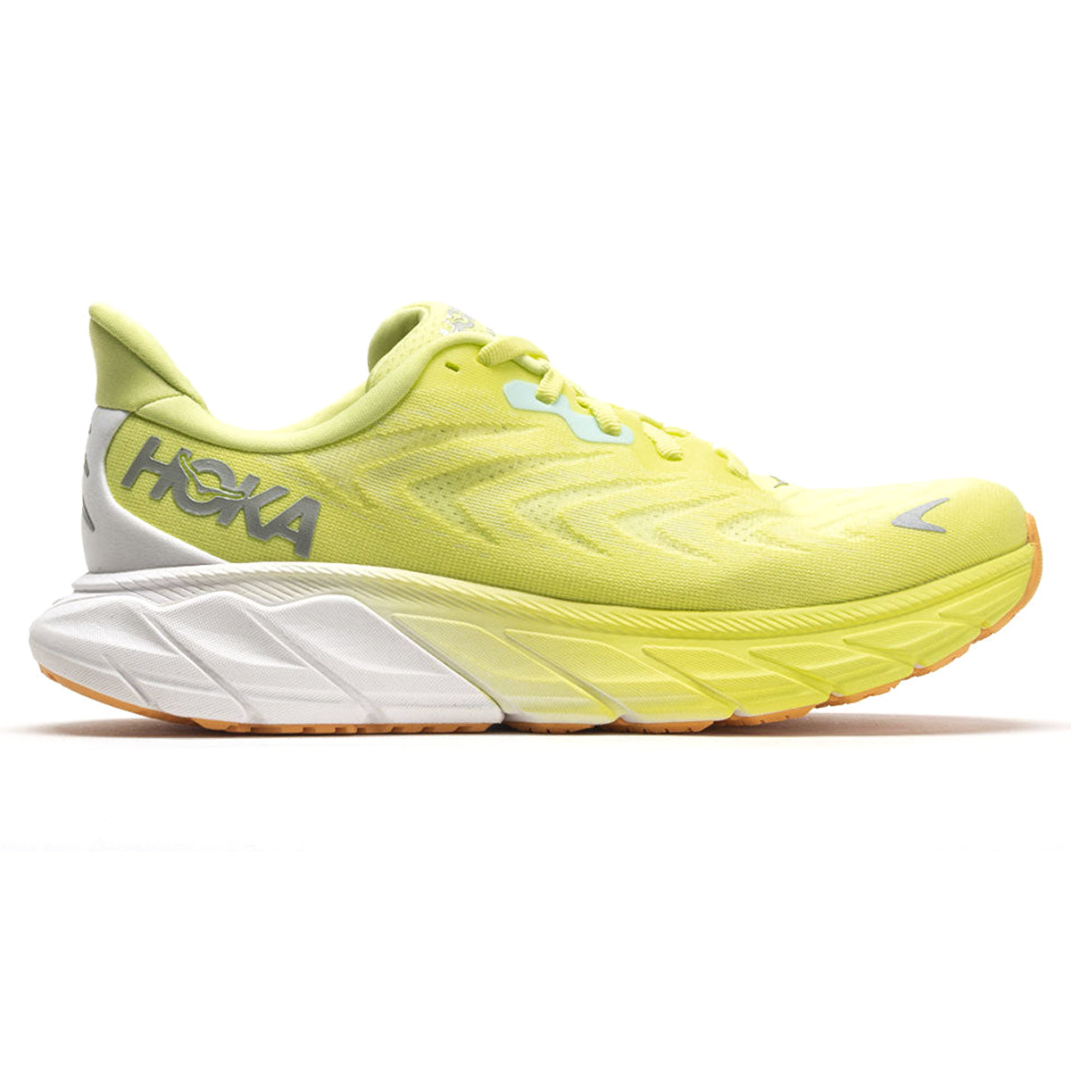 Hoka Arahi 6 Textile Womens Trainers#color_citrus glow white