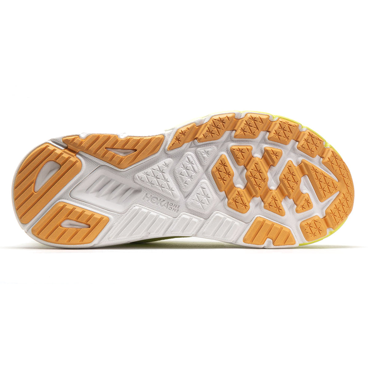 Hoka Arahi 6 Textile Womens Trainers#color_citrus glow white