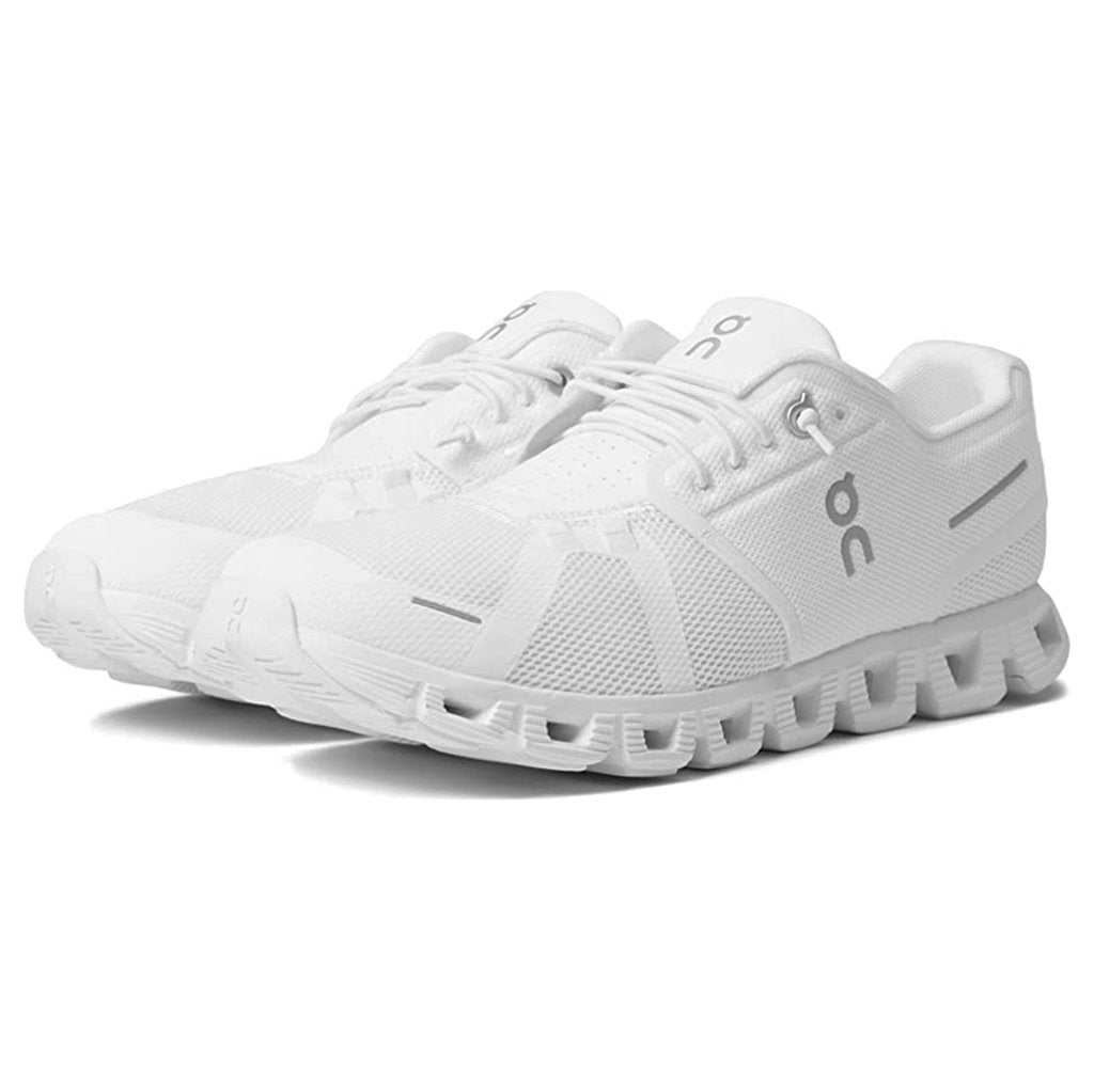 On Cloud 5 Textile Synthetic Mens Trainers#color_all white
