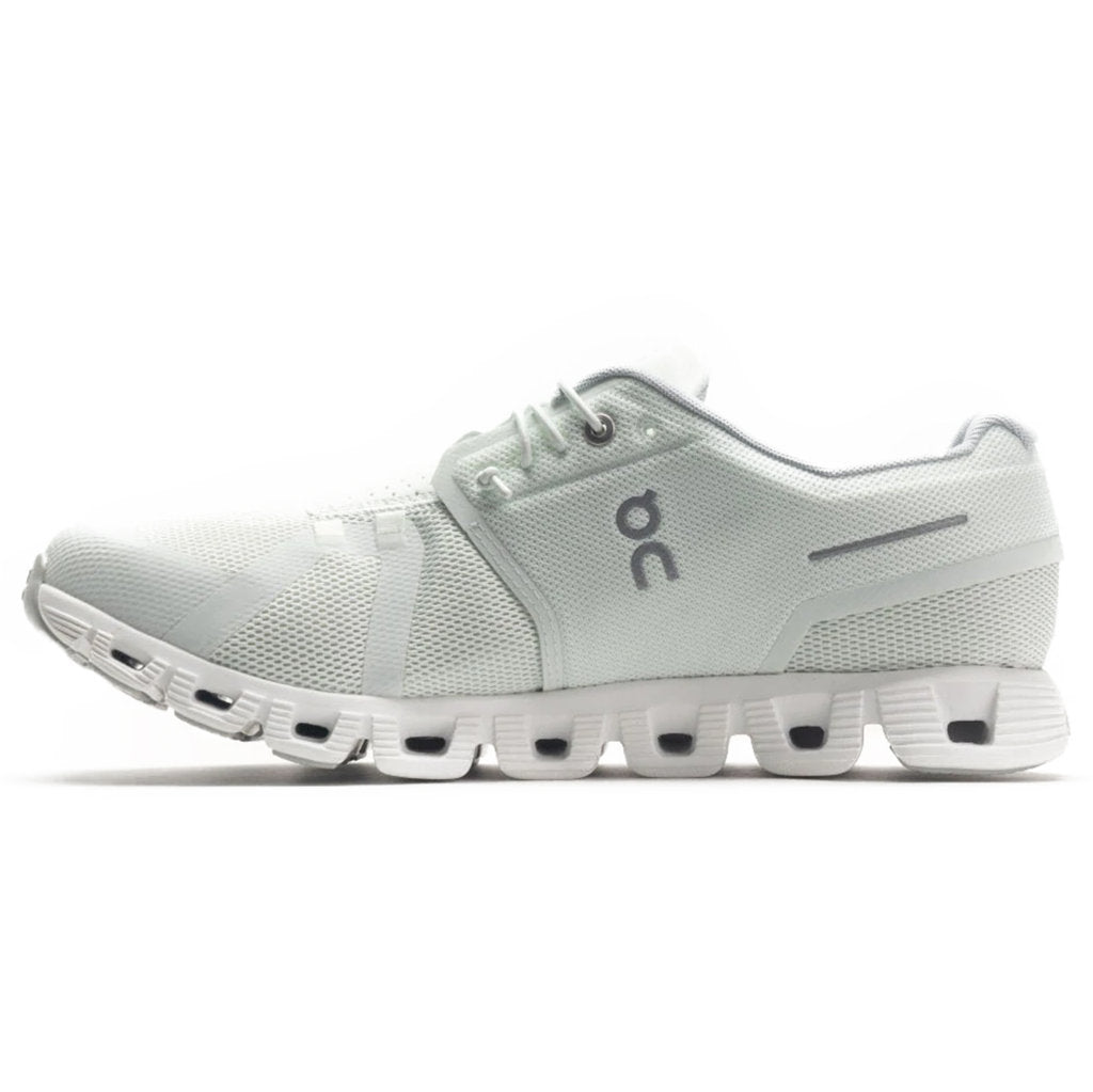 On Cloud 5 Textile Synthetic Mens Trainers#color_ice white