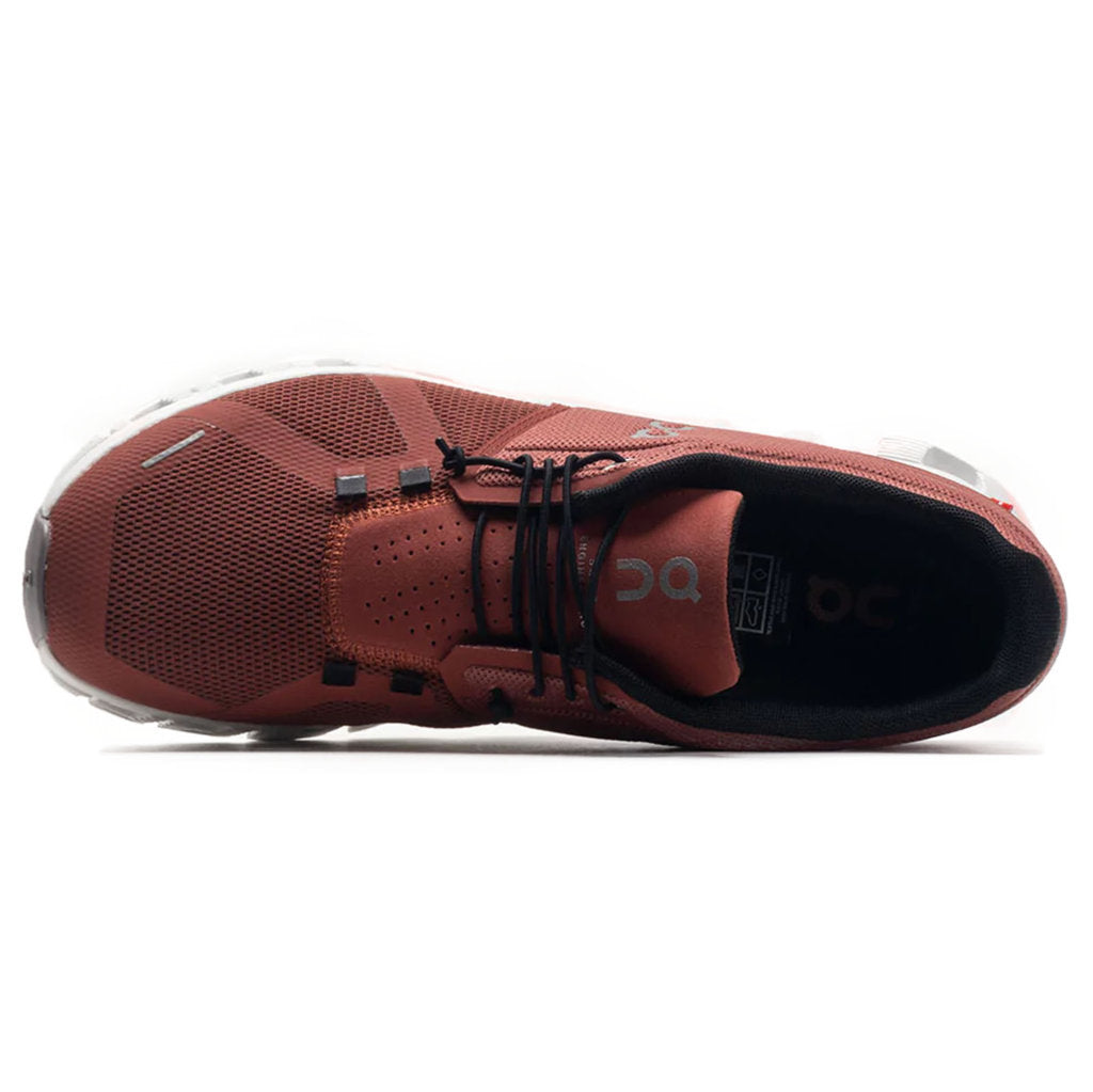 On Cloud 5 Textile Synthetic Mens Trainers#color_ruby rust