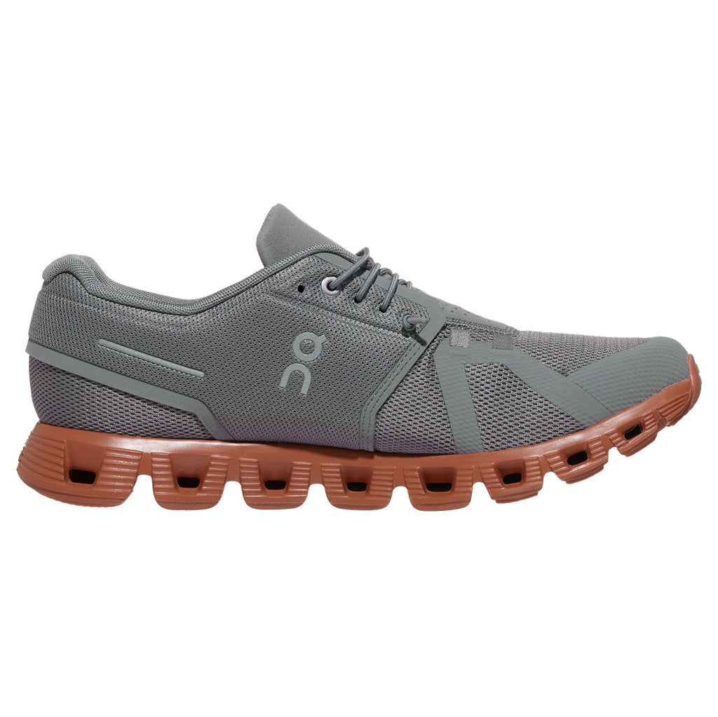 On Cloud 5 Textile Synthetic Mens Trainers#color_zinc canyon