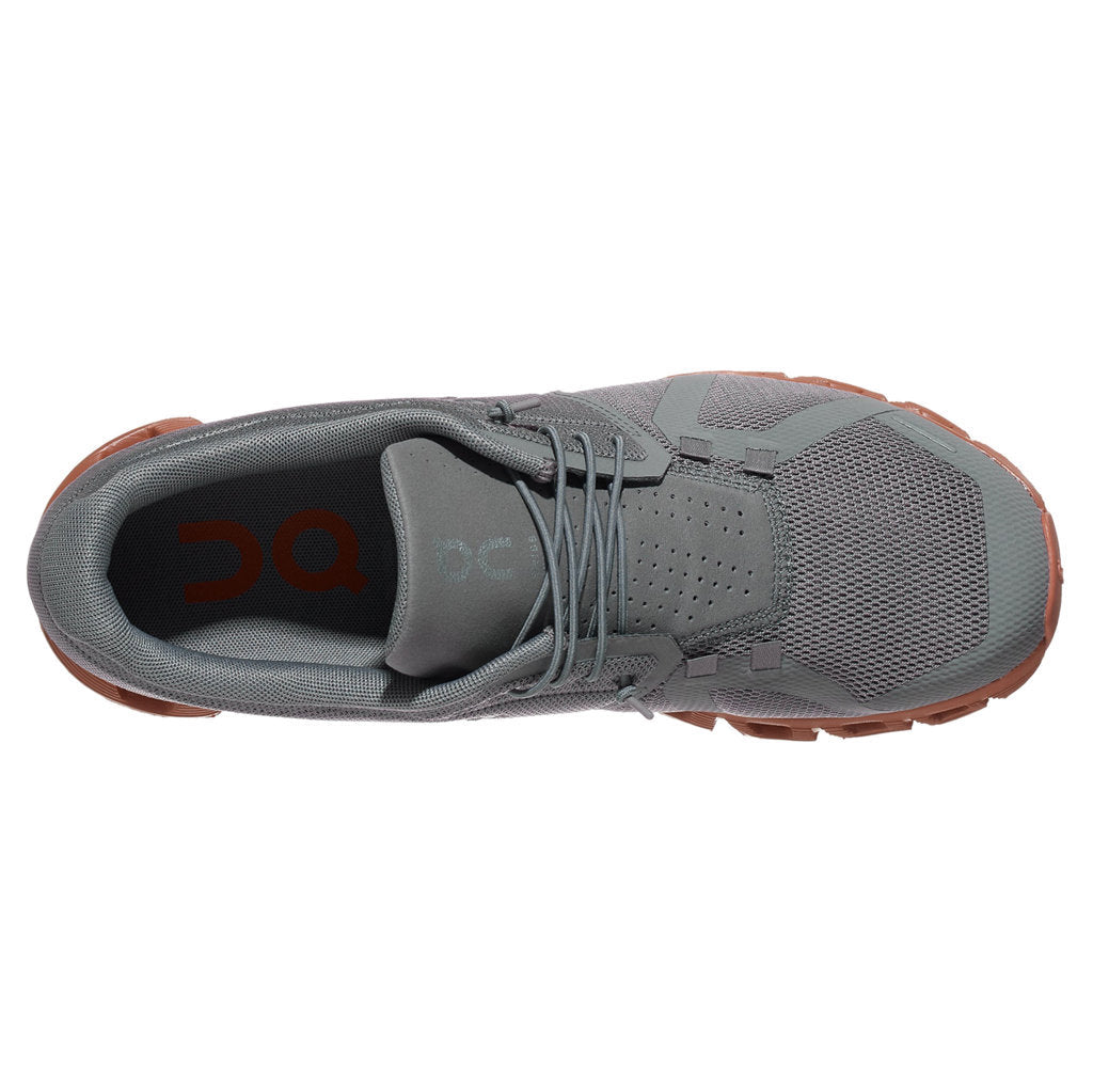 On Cloud 5 Textile Synthetic Mens Trainers#color_zinc canyon