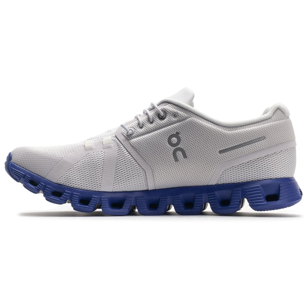 On Cloud 5 Textile Synthetic Mens Trainers#color_frost indigo