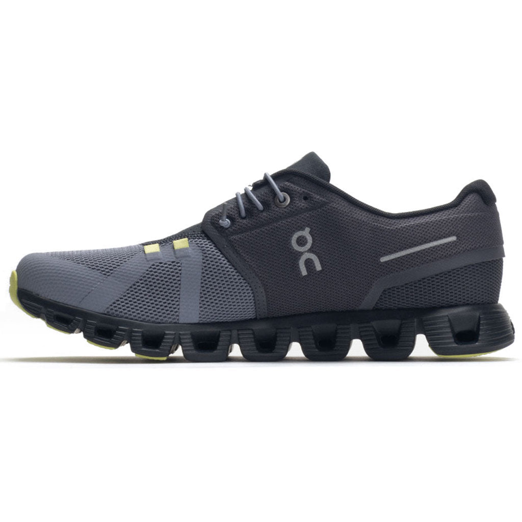 On Cloud 5 Textile Synthetic Mens Trainers#color_magnet fossil
