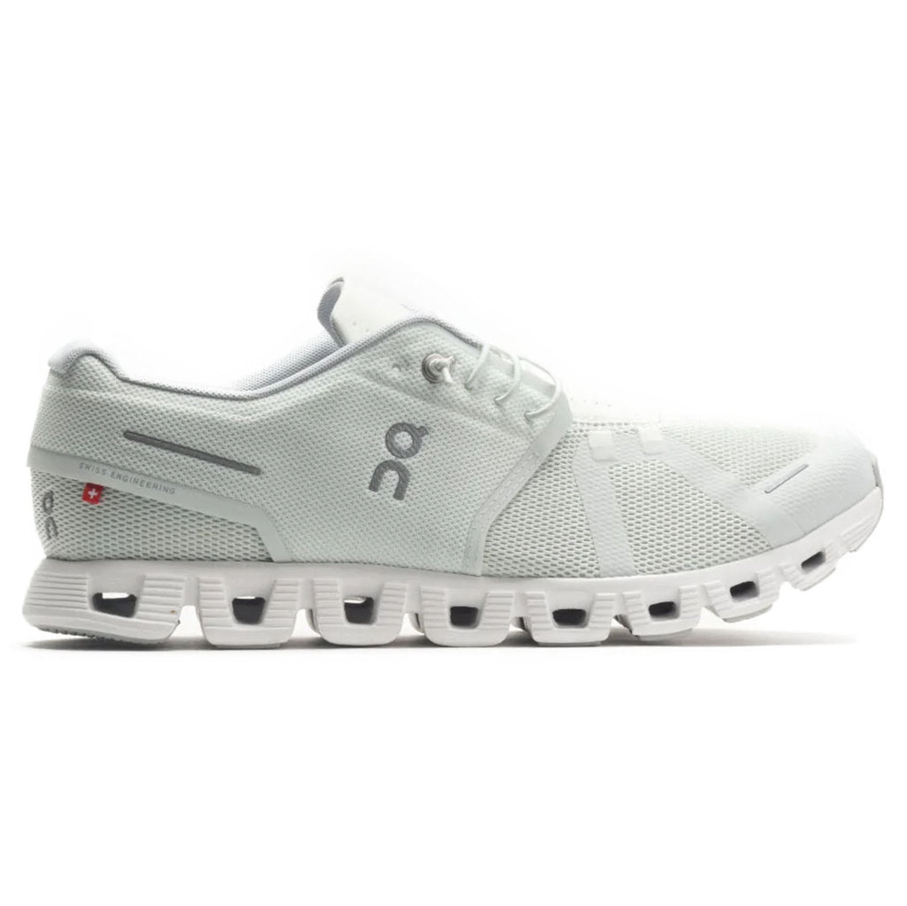 On Cloud 5 Textile Synthetic Womens Trainers#color_ice white