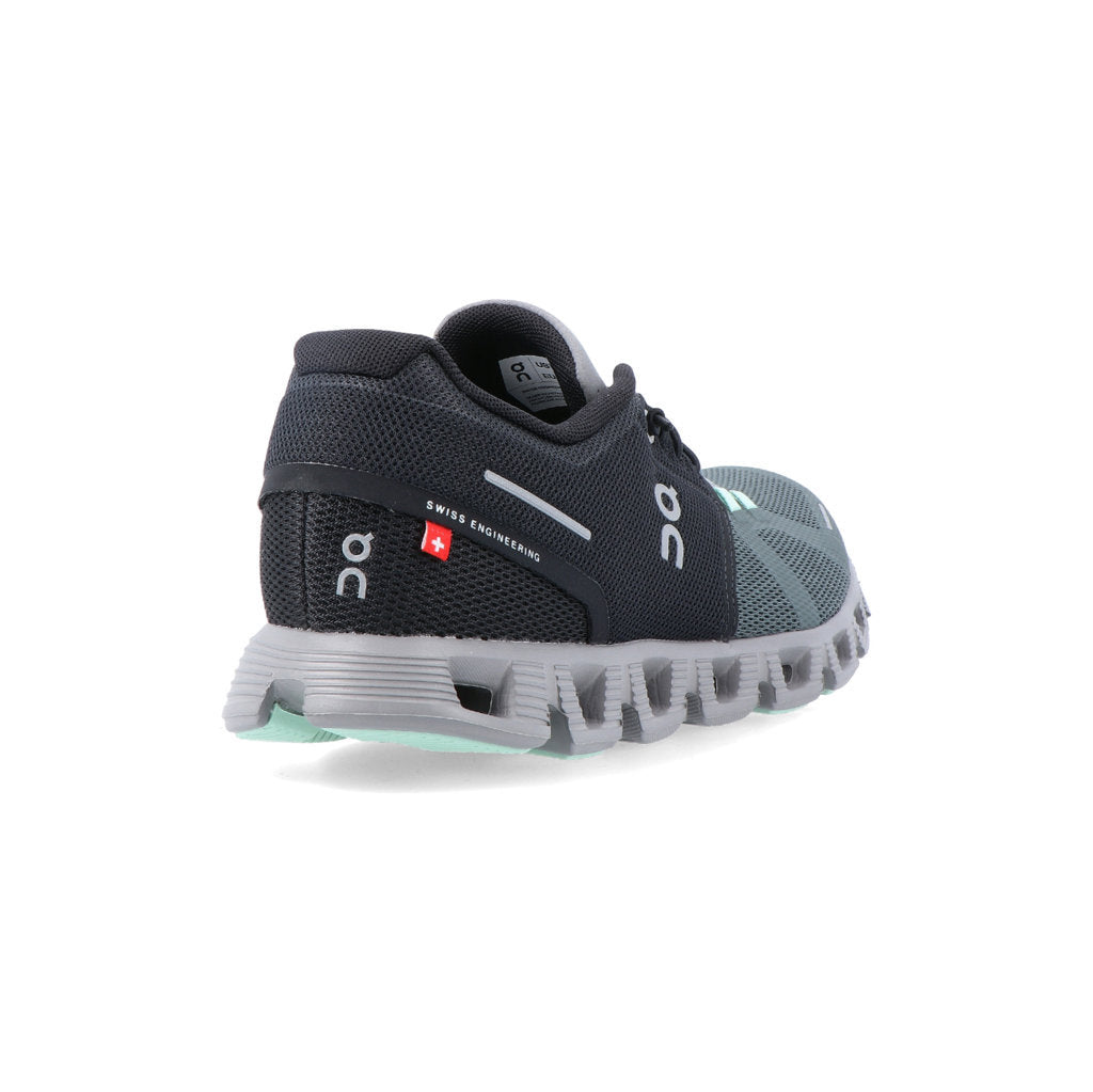On Cloud 5 Textile Synthetic Womens Trainers#color_black lead