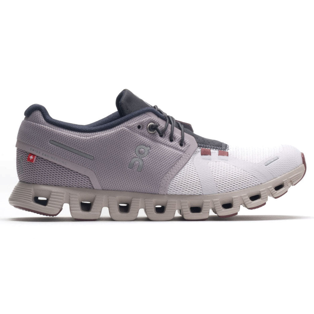On Cloud 5 Textile Synthetic Womens Trainers#color_pearl frost