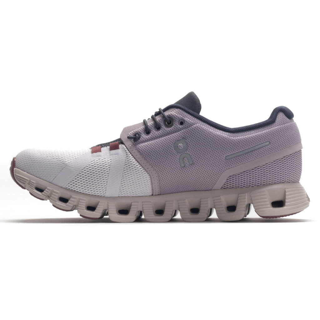 On Cloud 5 Textile Synthetic Womens Trainers#color_pearl frost
