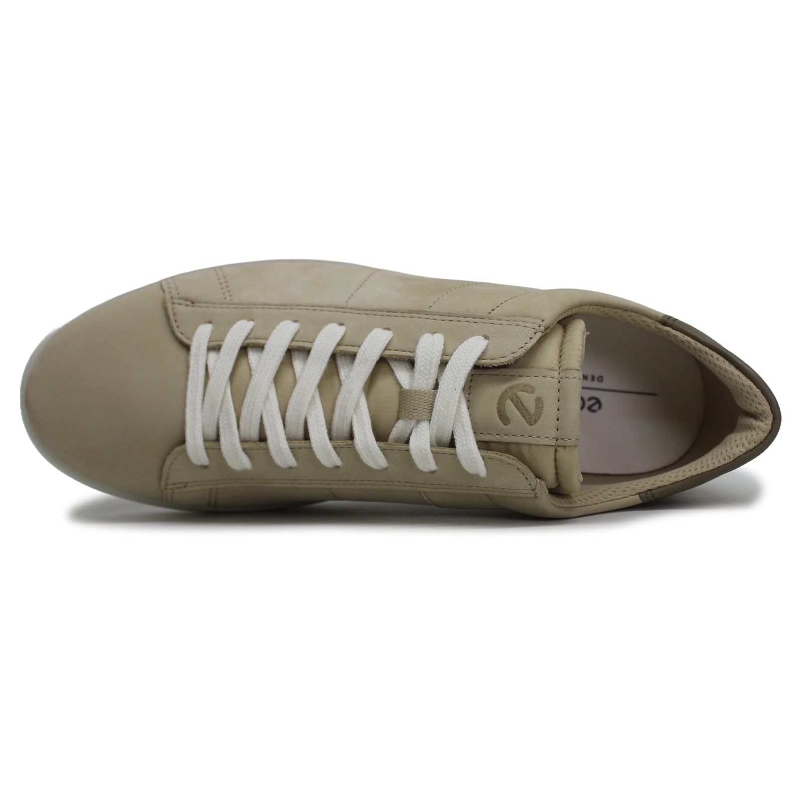 Ecco Street Lite Leather Mens Trainers#color_sand nutmeg brown