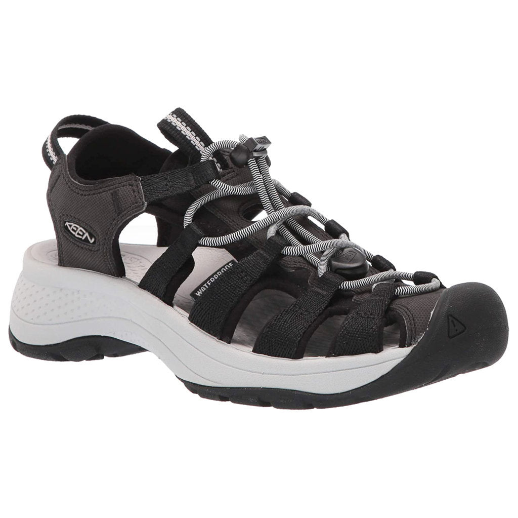 Keen Astoria West Textile Synthetic Womens Sandals#color_black grey