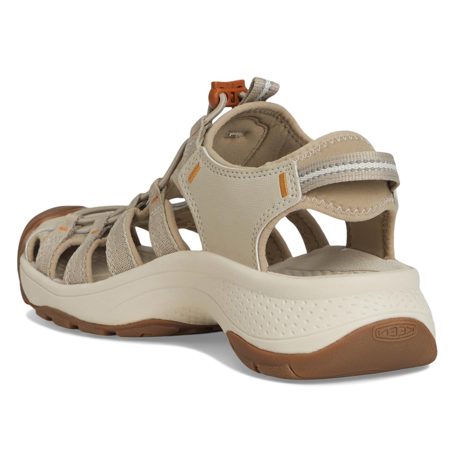 Keen Astoria West Textile Synthetic Womens Sandals#color_plaza taupe roasted pecan