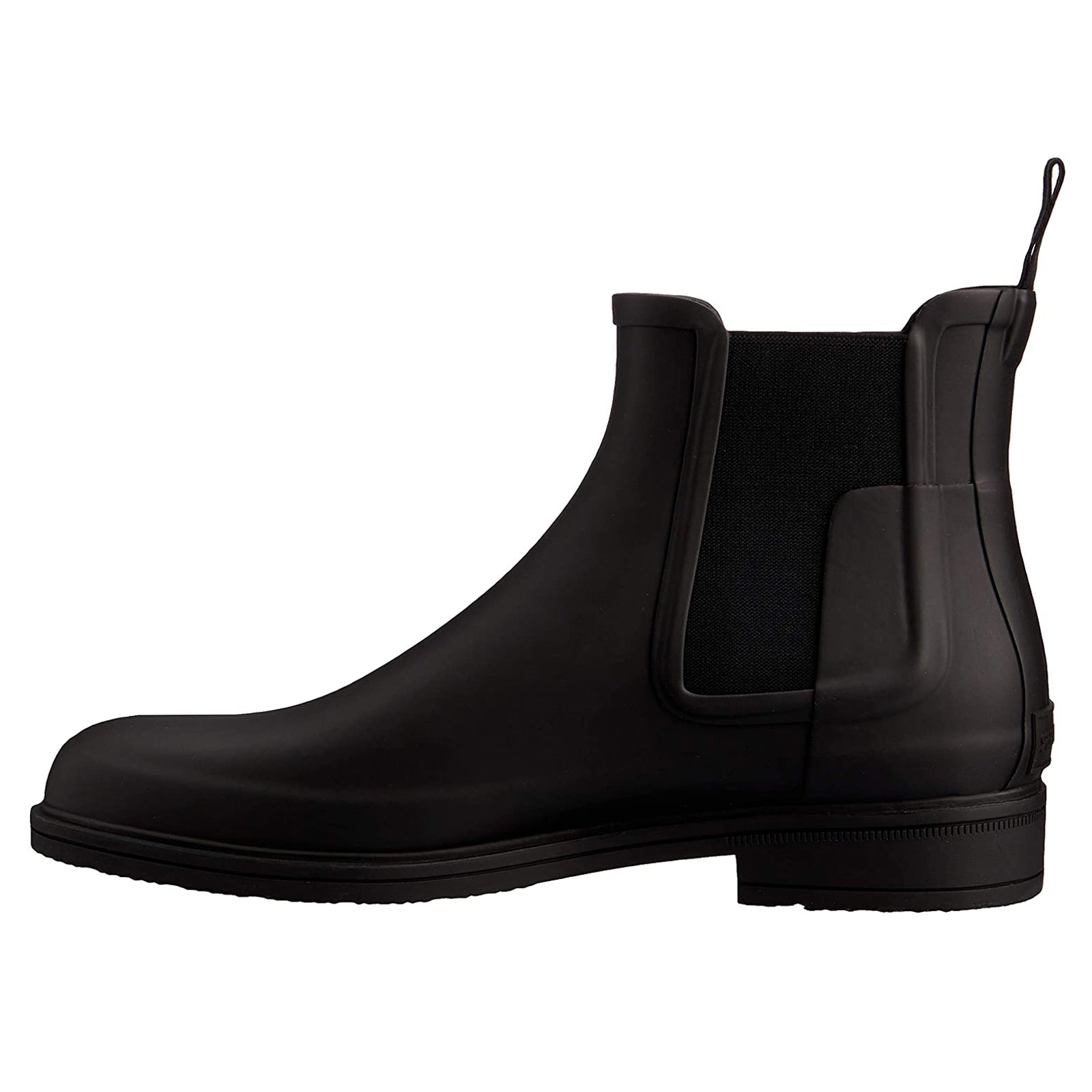 Hunter Original Refined Chelsea Rubber Men's Ankle Black Boots