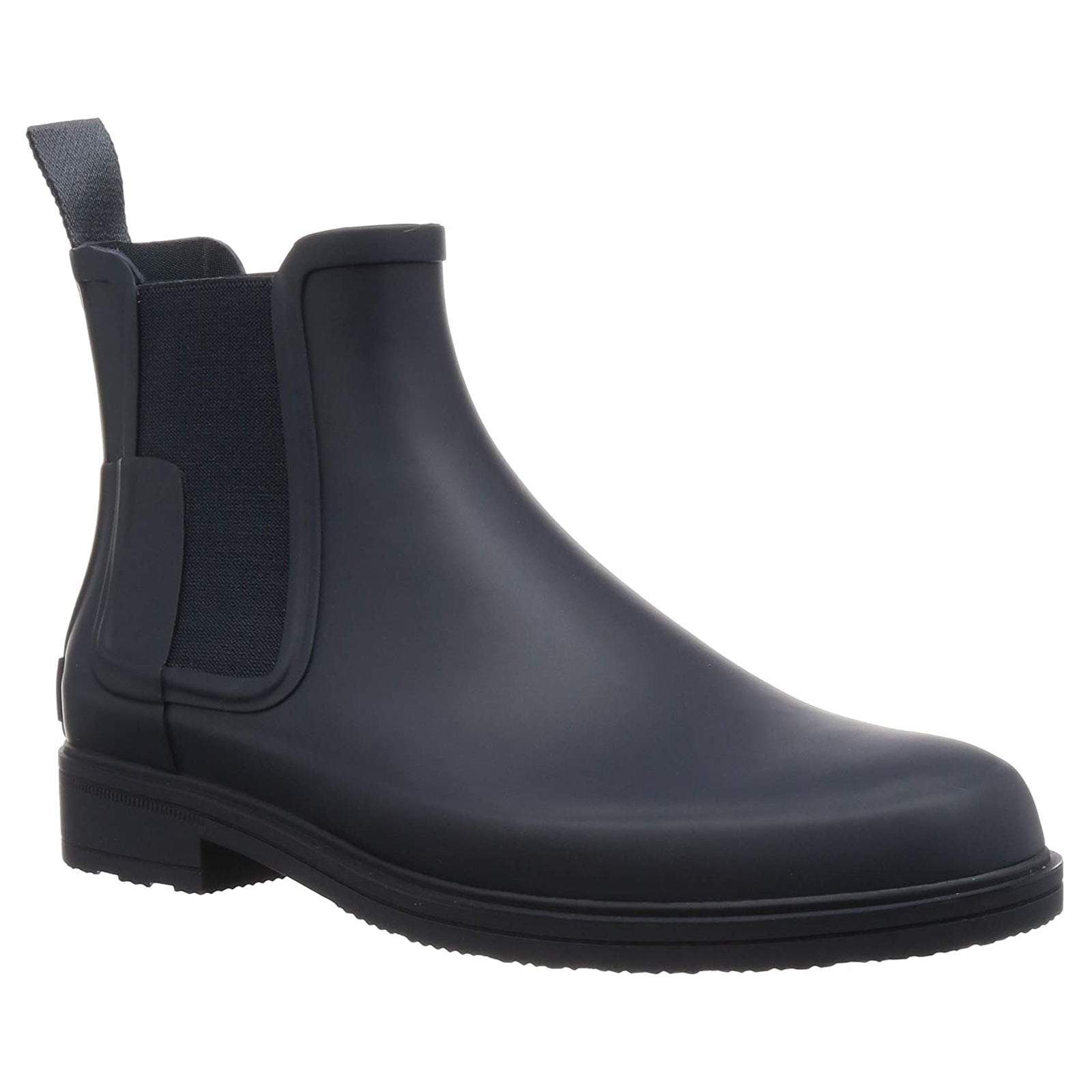 Hunter Original Refined Chelsea Rubber Mens Boots#color_navy