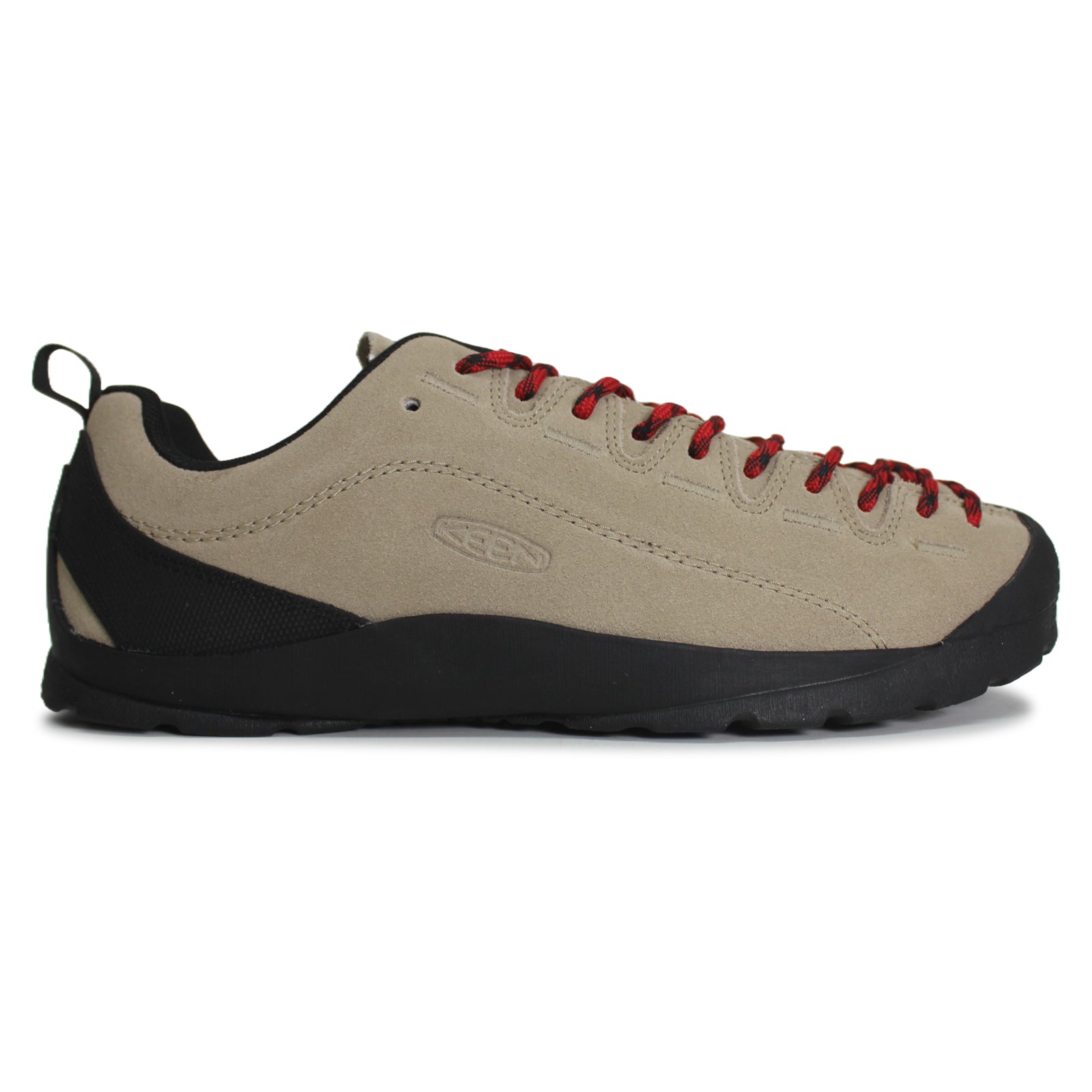 Keen Jasper Suede Textile Mens Trainers#color_silver mink