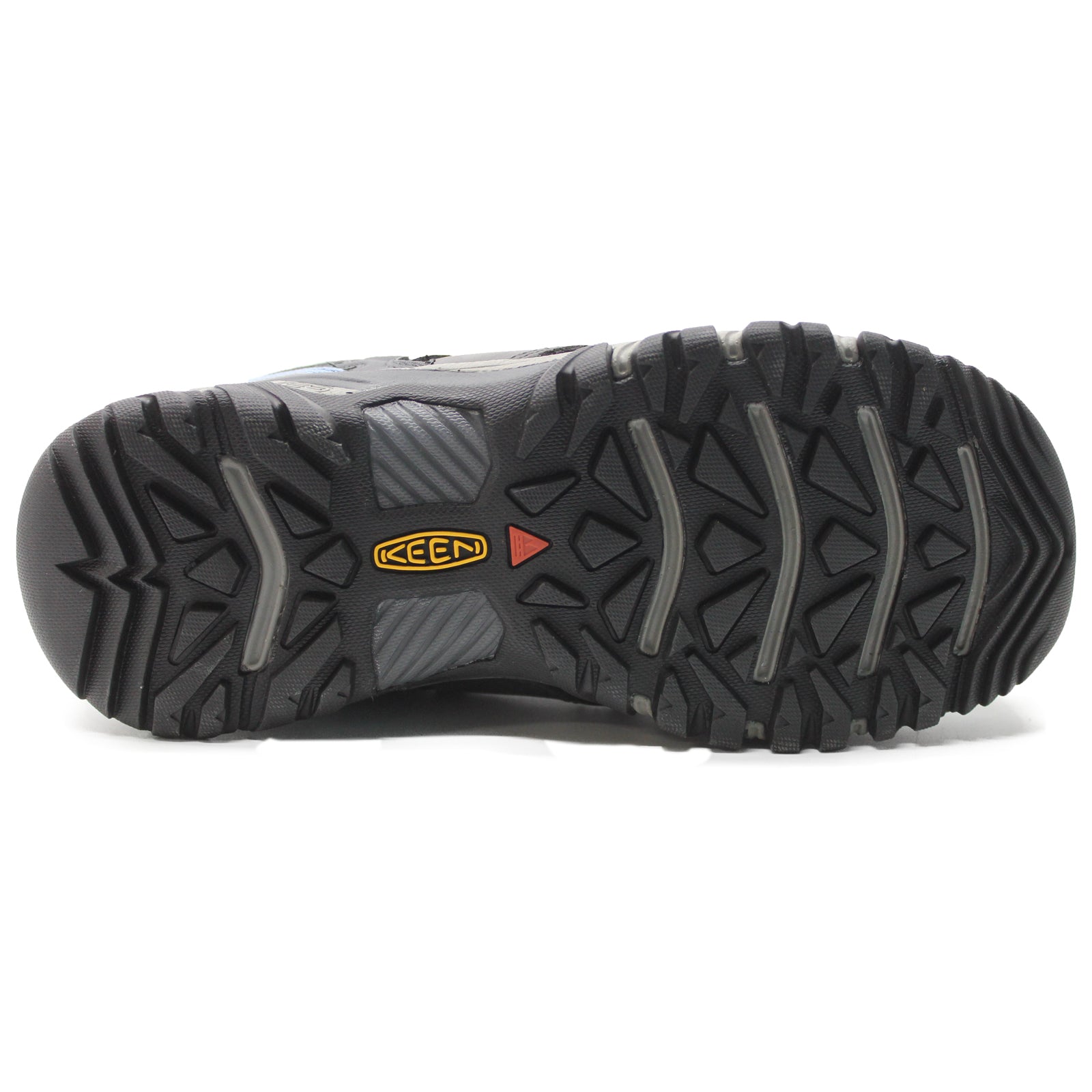 Keen Ridge Flex WP Leather Textile Womens Shoes#color_steel grey hydrangea