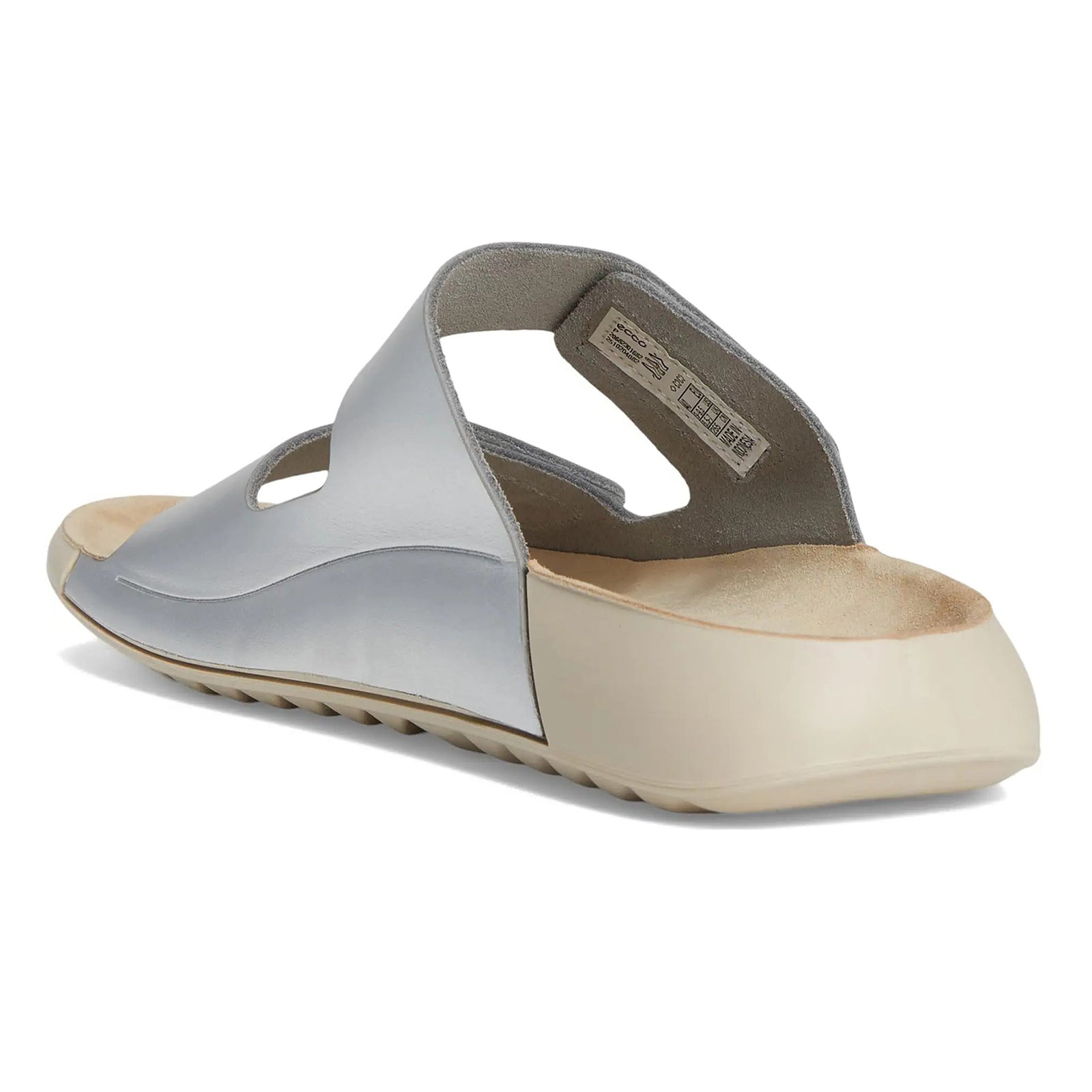 Ecco 2nd Cozmo 206823 Leather Womens Sandals#color_pure silver