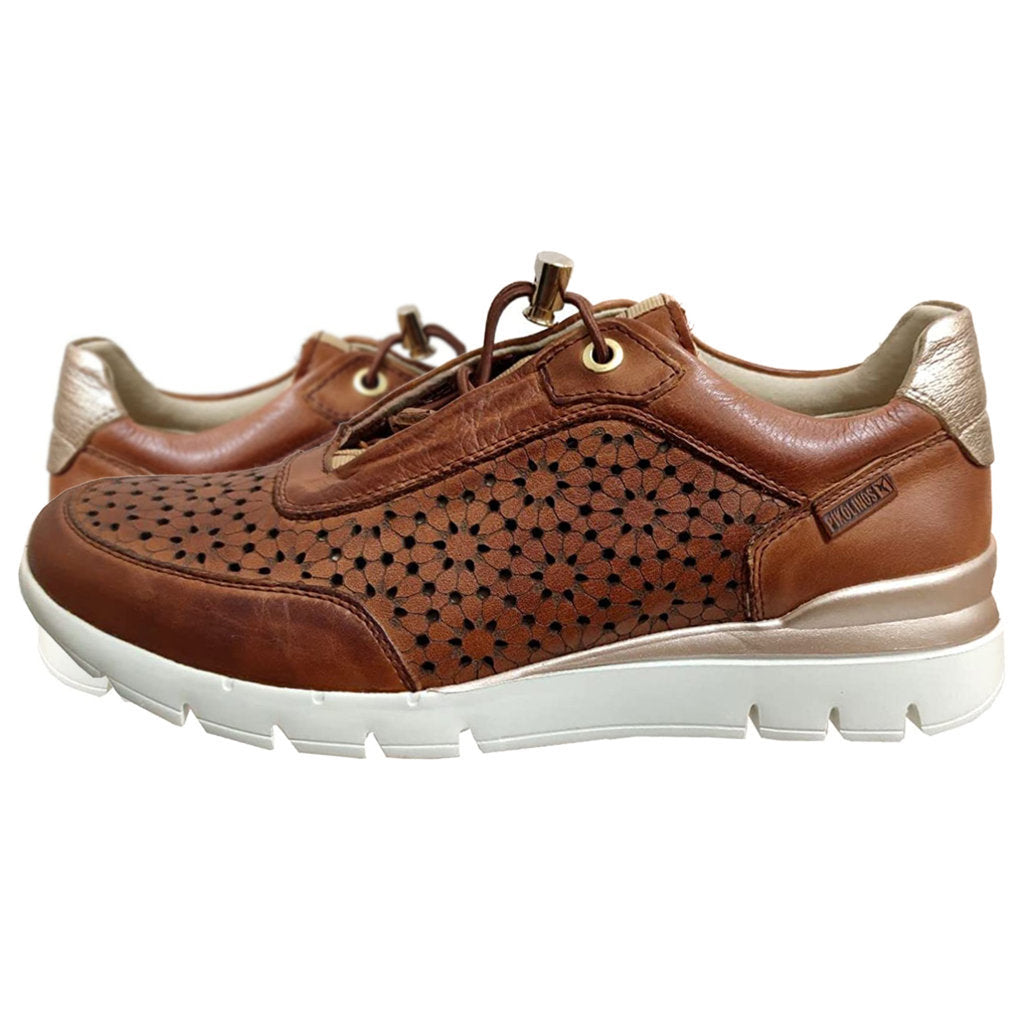 Pikolinos Cantabria W4R-6584 Leather Womens Trainers#color_brandy