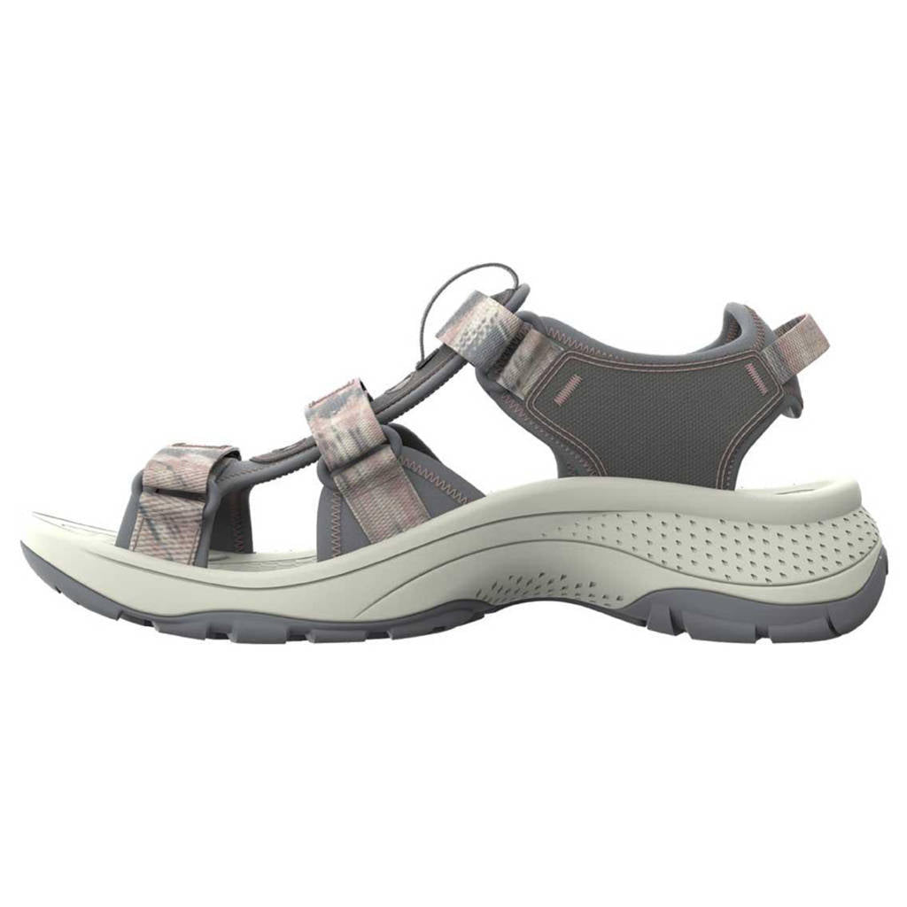 Keen Astoria West Open Toe Textile Synthetic Womens Sandals#color_fawn tie dye