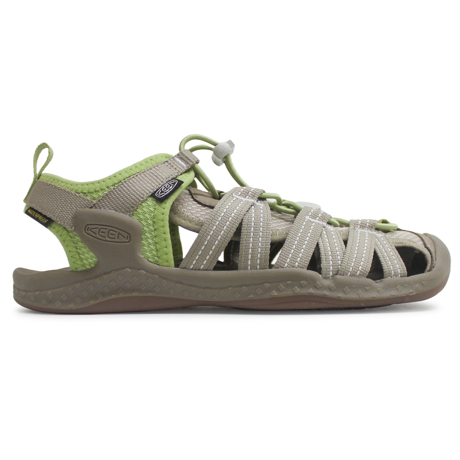 Keen Drift Creek H2 Textile Womens Sandals#color_plaza taupe tarragon