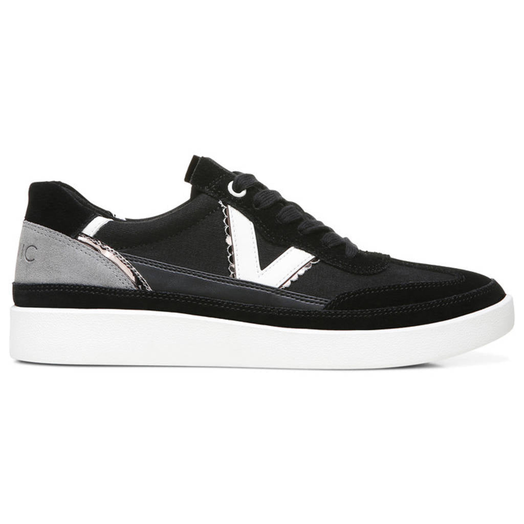Vionic Mylie Suede Leather Womens Trainers#color_black