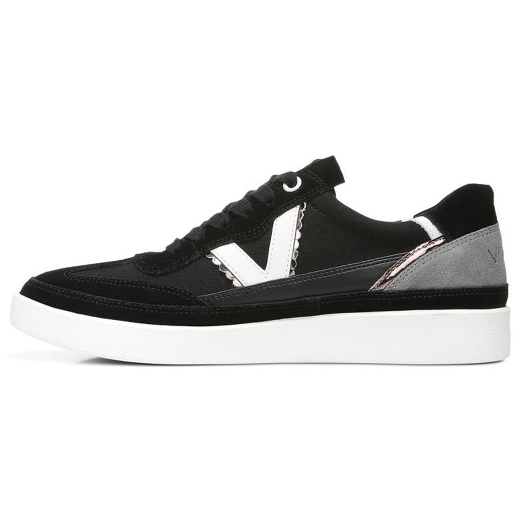Vionic Mylie Suede Leather Womens Trainers#color_black