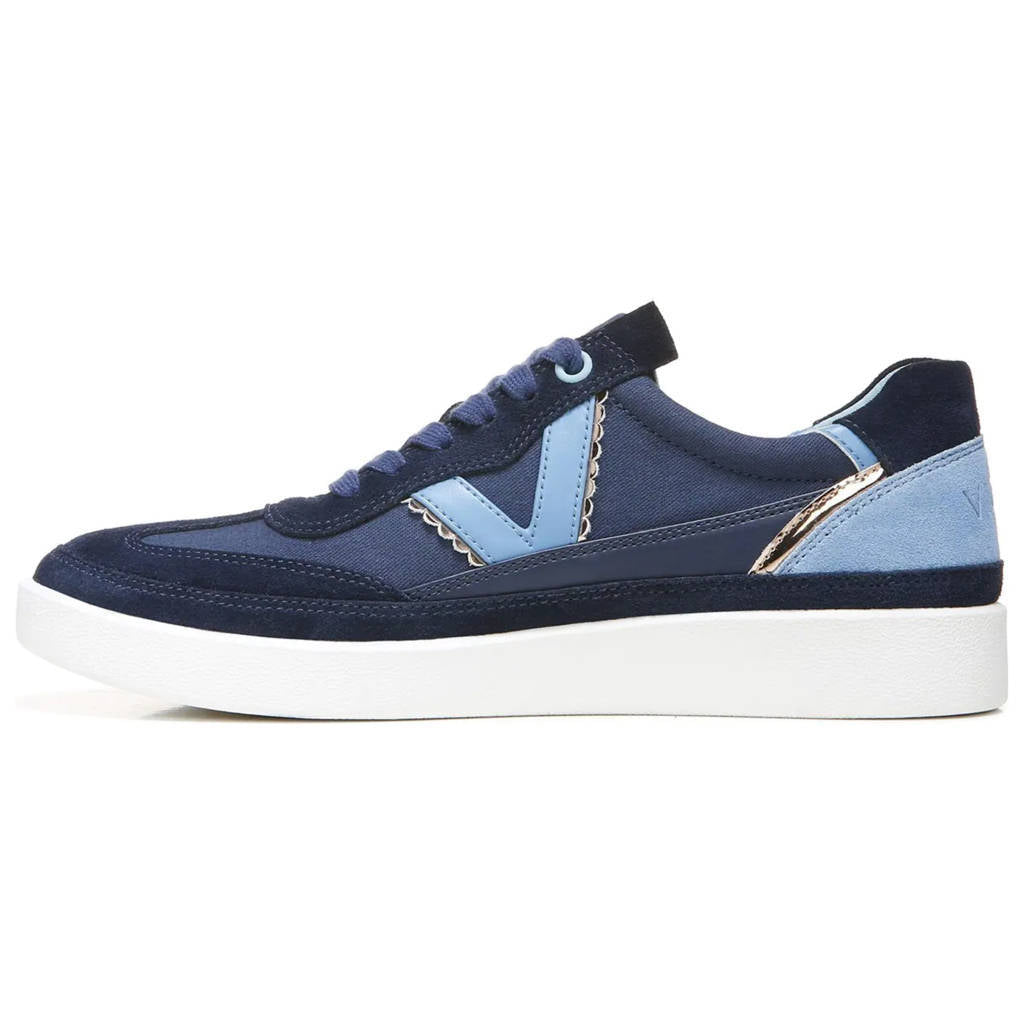 Vionic Mylie Suede Leather Womens Trainers#color_navy